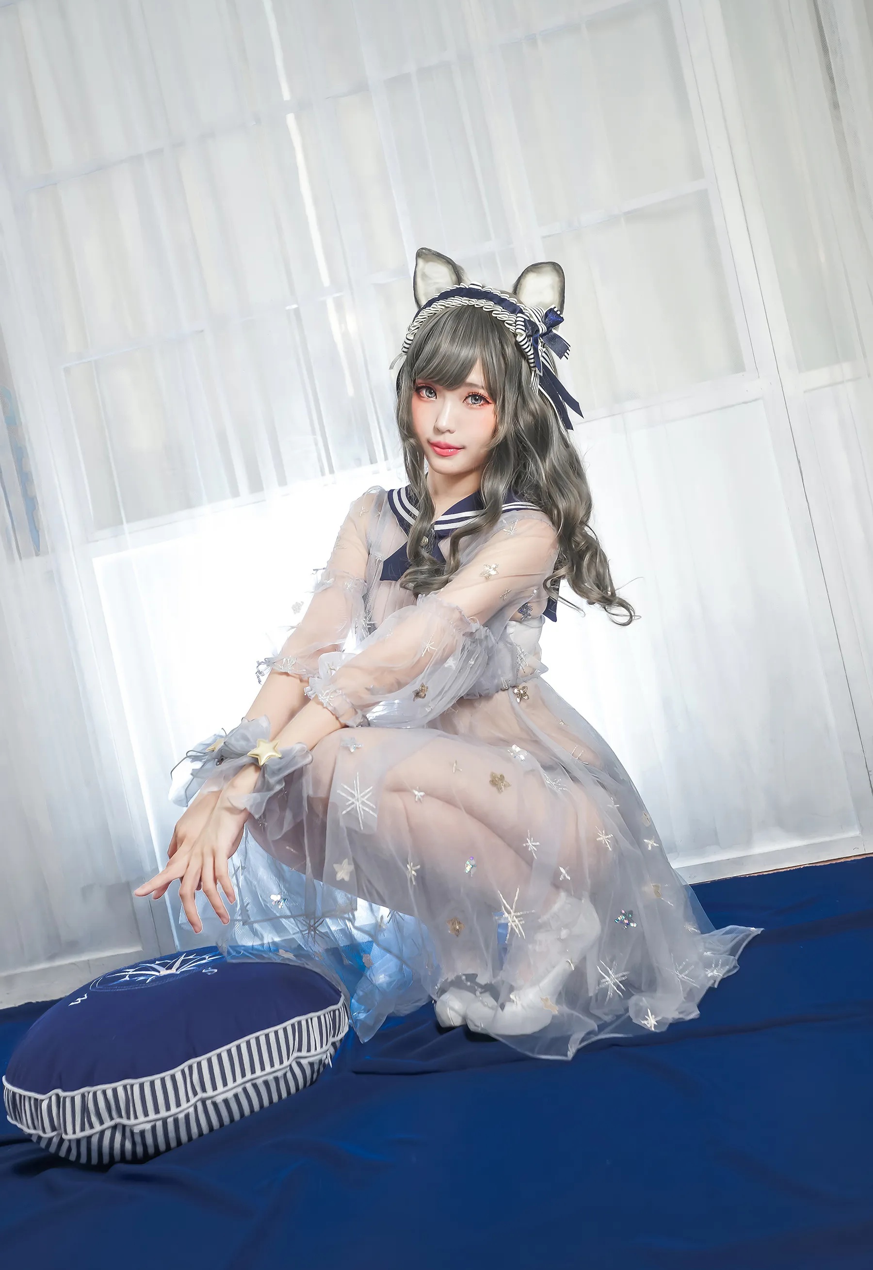 Coser妹子_ElyEE子_No.047 灰太狼-透明睡裙 主题写真 [21P]Xiuren秀人写真高清美女套图写真下载-看套图看套图