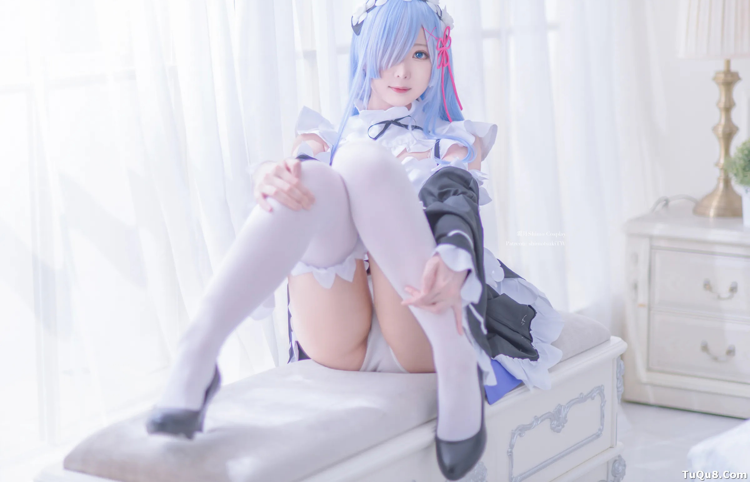 Coser美女_霜月shimo_No.050 &ndash; 雷姆女仆装 主题写真 [12P]Xiuren秀人写真高清美女套图写真下载-看套图看套图