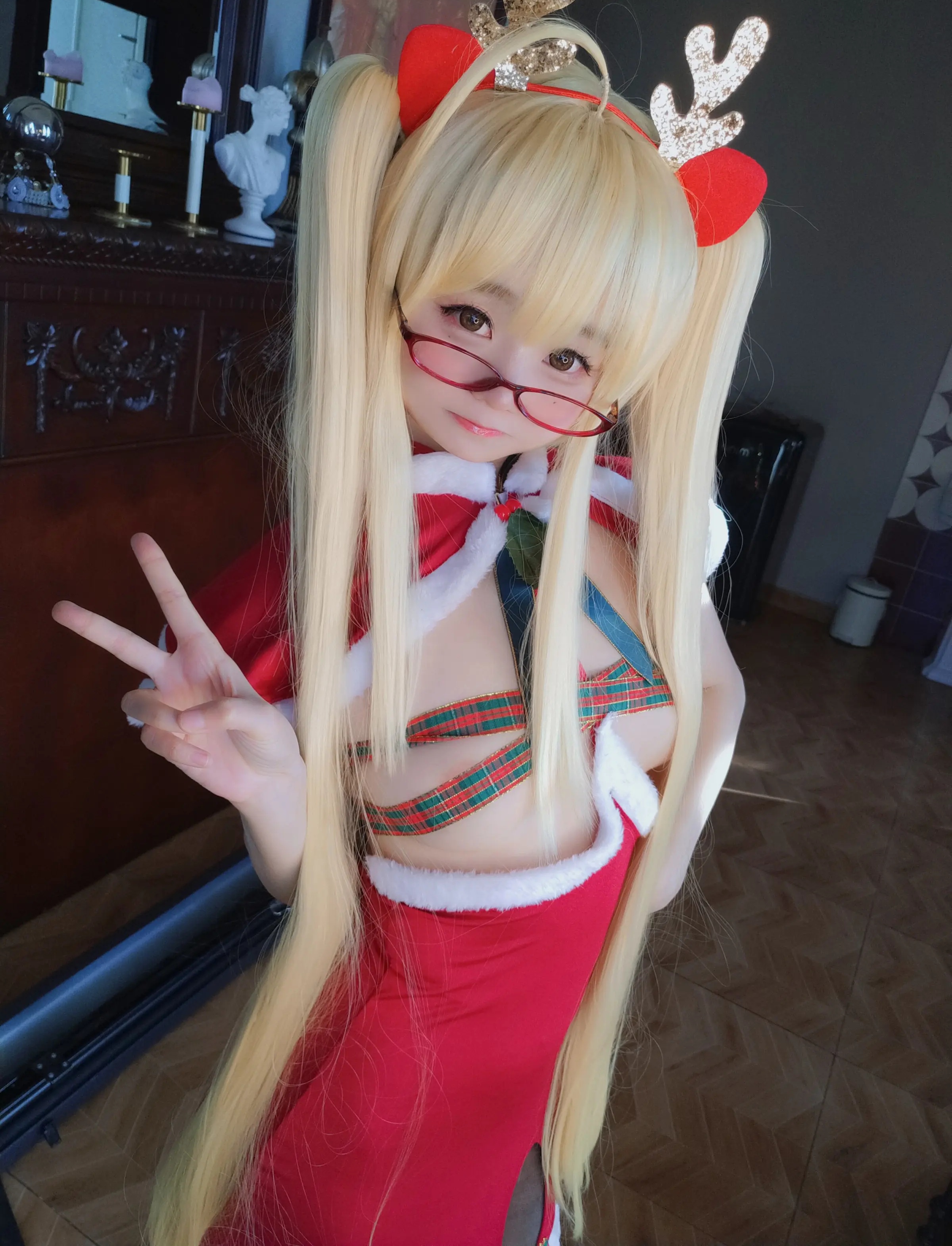 Coser美女_软妹摇摇乐yoyo_No.102 Reindeer Marie Rose [104P]-看套图