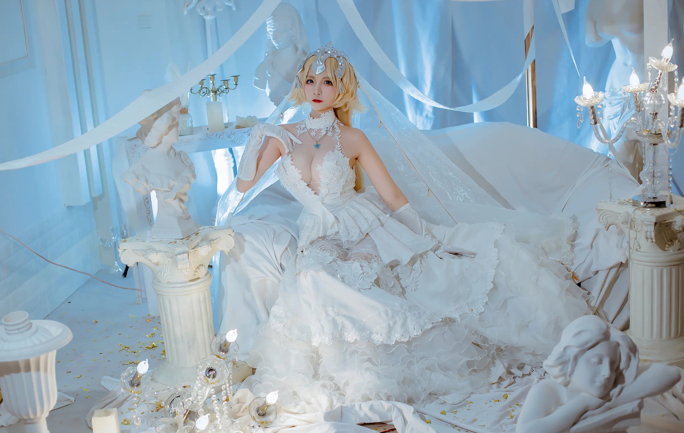 Coser美女_二佐nisa_No.127 &ndash; fate贞德花嫁 主题写真 [12P]Xiuren秀人写真高清美女套图写真下载-看套图看套图