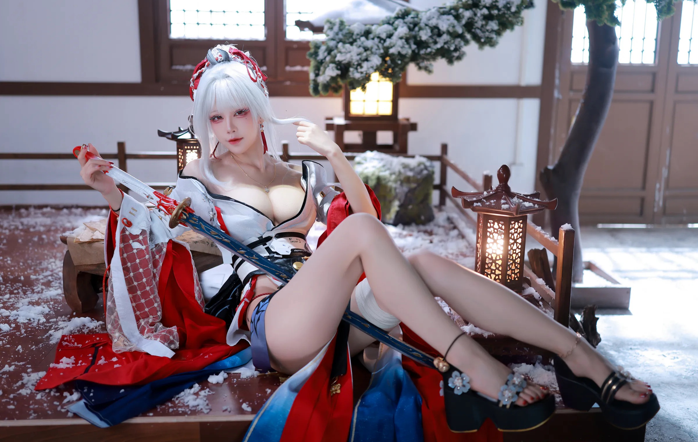 Coser美女_水淼Aqua_No.265 &ndash; 鸣潮 绯雪 [51P]-看套图