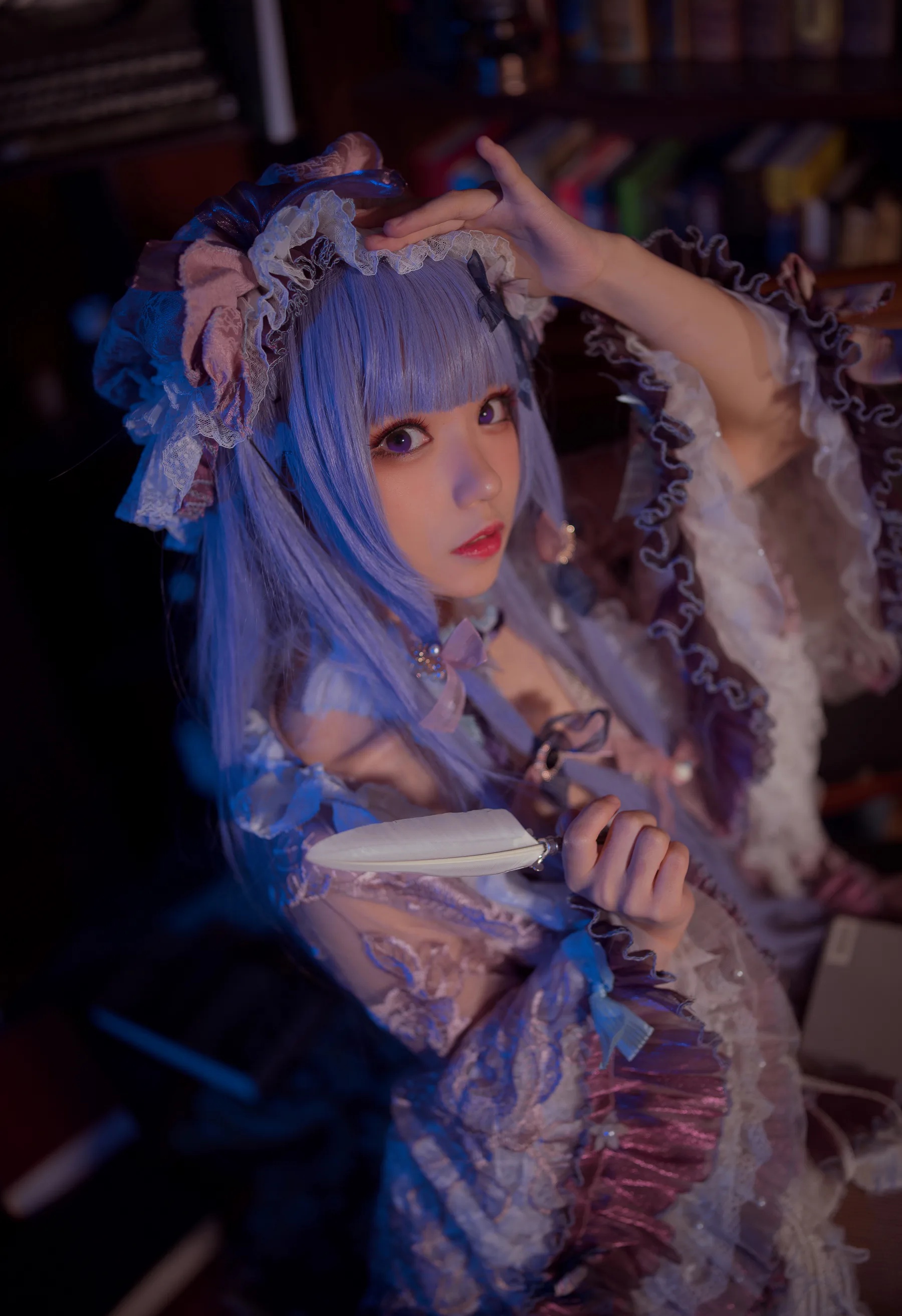 动漫博主_花柒hana_No.010 &ndash; 帕秋莉睡衣 主题写真 [13P]Xiuren秀人写真高清美女套图写真下载-看套图看套图