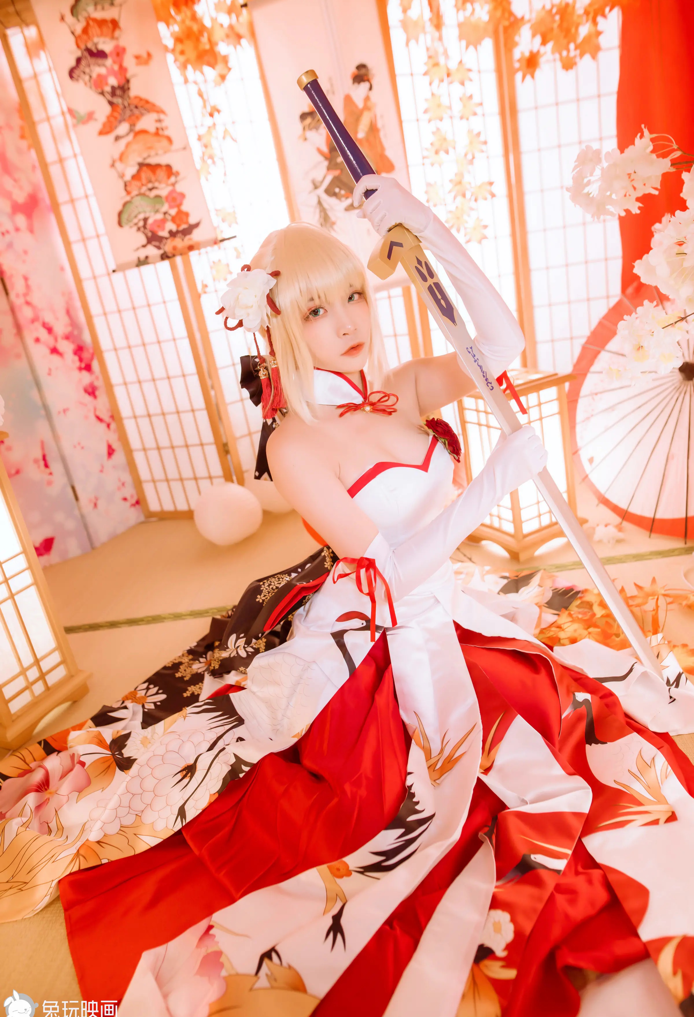 Coser美女_二佐nisa_No.126 &ndash; Saber 主题写真 [19P]Xiuren秀人写真高清美女套图写真下载-看套图看套图