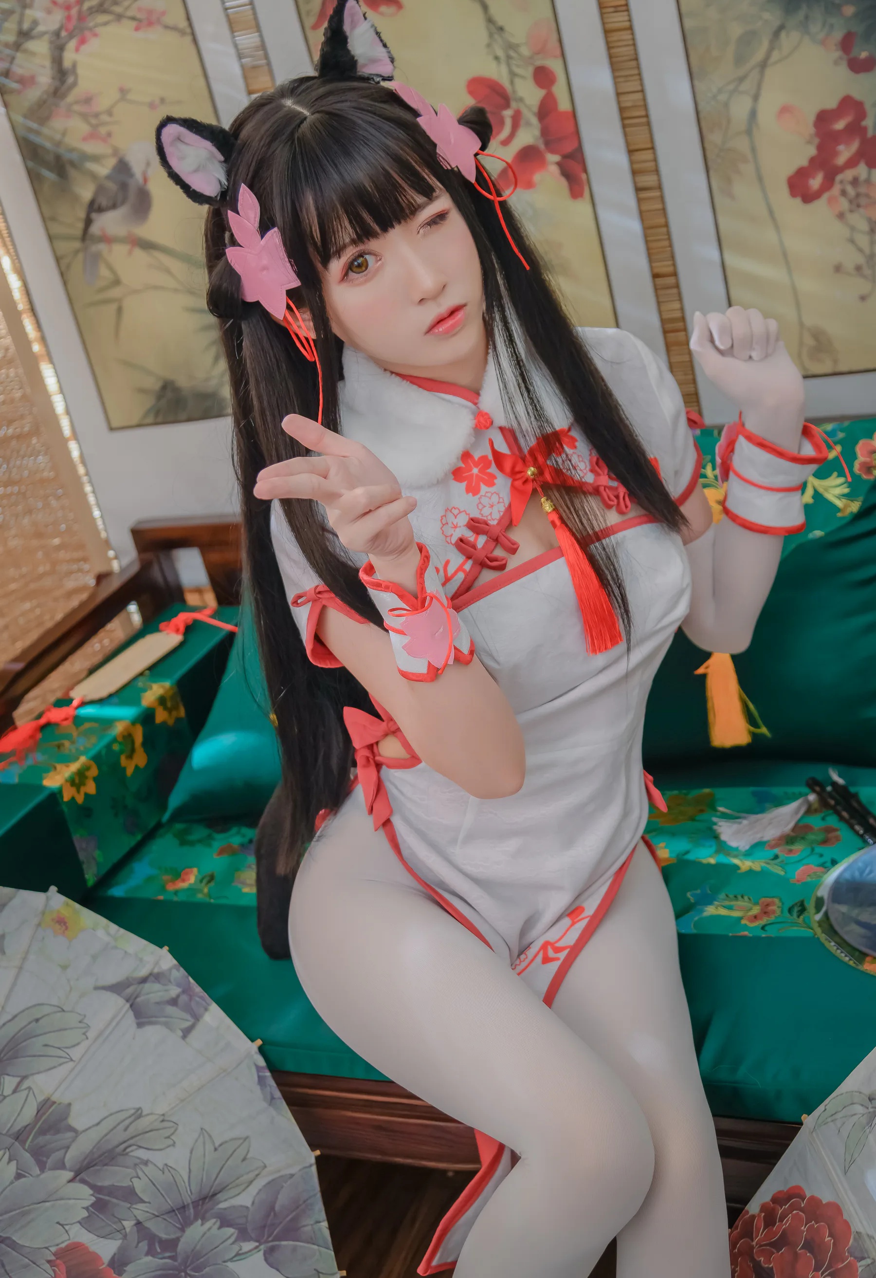 动漫博主_鳗鱼霏儿_No.047 碧蓝华裳 夕暮 主题写真 [16P]Xiuren秀人写真高清美女套图写真下载-看套图看套图