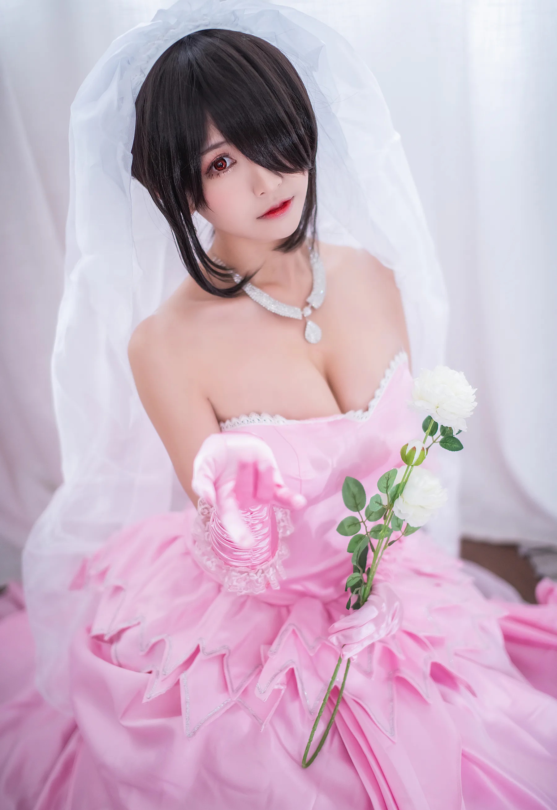 动漫博主_鳗鱼霏儿_No.050 狂三 婚纱 主题写真 [14P]Xiuren秀人写真高清美女套图写真下载-看套图看套图