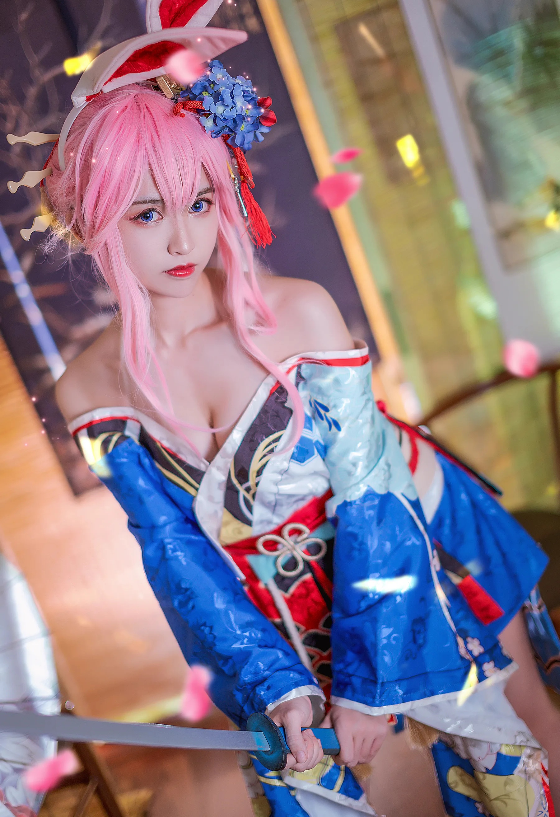 动漫博主_鳗鱼霏儿_No.093 八重樱花魁 主题写真 [12P]Xiuren秀人写真高清美女套图写真下载-看套图看套图
