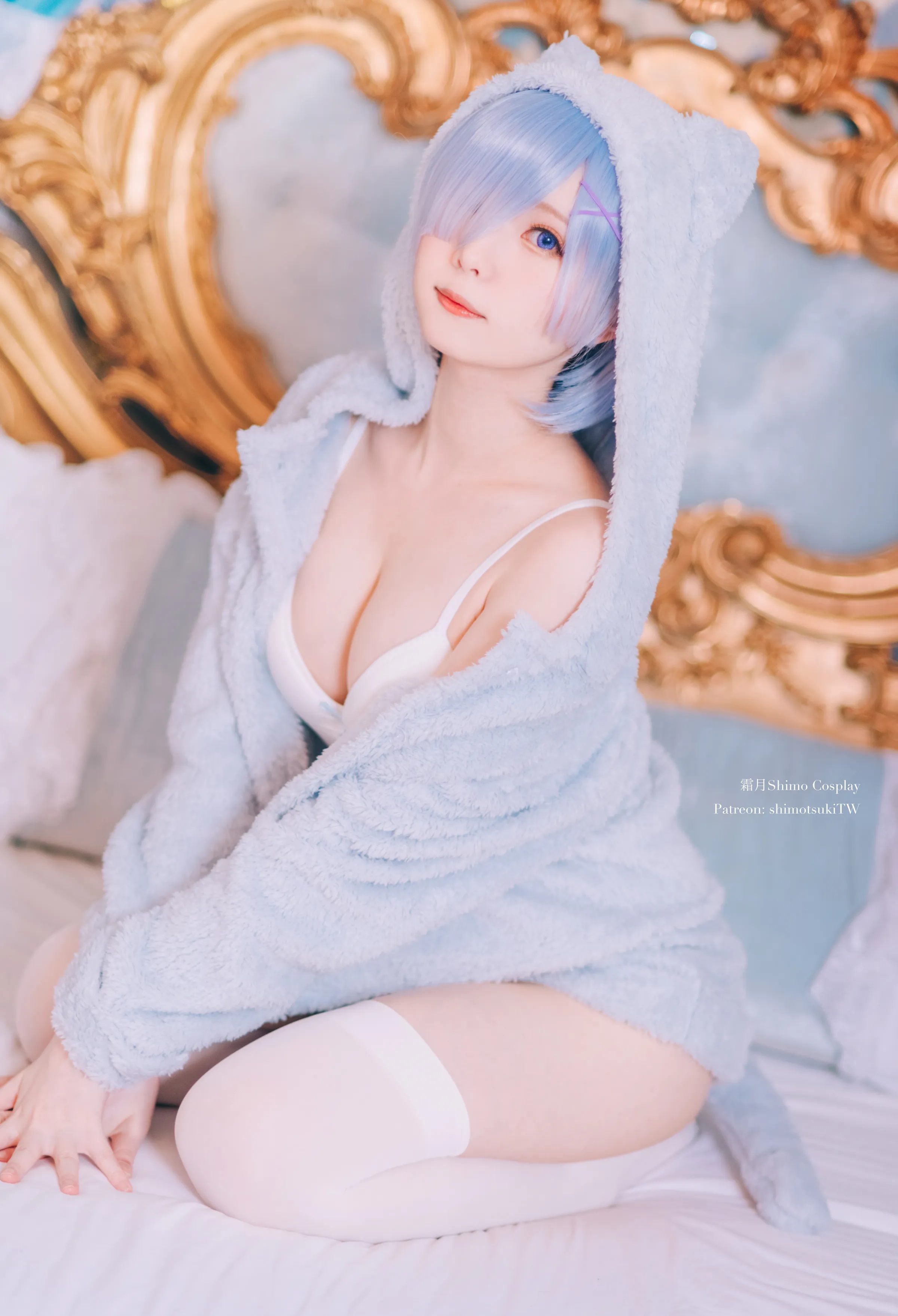 Coser美女_霜月shimo_No.051 &ndash; 雷姆猫咪装 主题写真 [16P]Xiuren秀人写真高清美女套图写真下载-看套图看套图