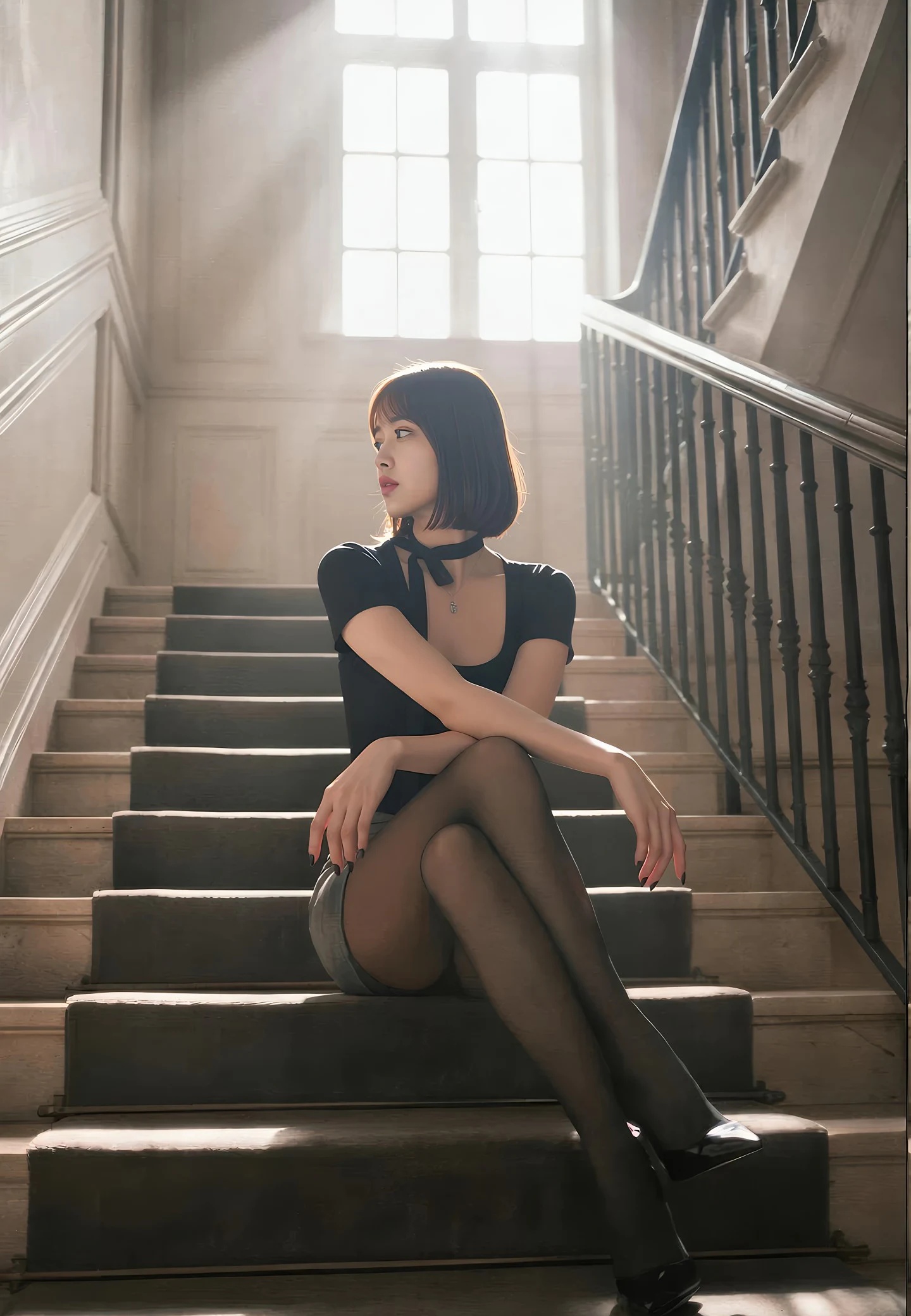 AIG美女_No.536_小乔不乔_短裙黑丝 主题写真 [75+1P]-看套图