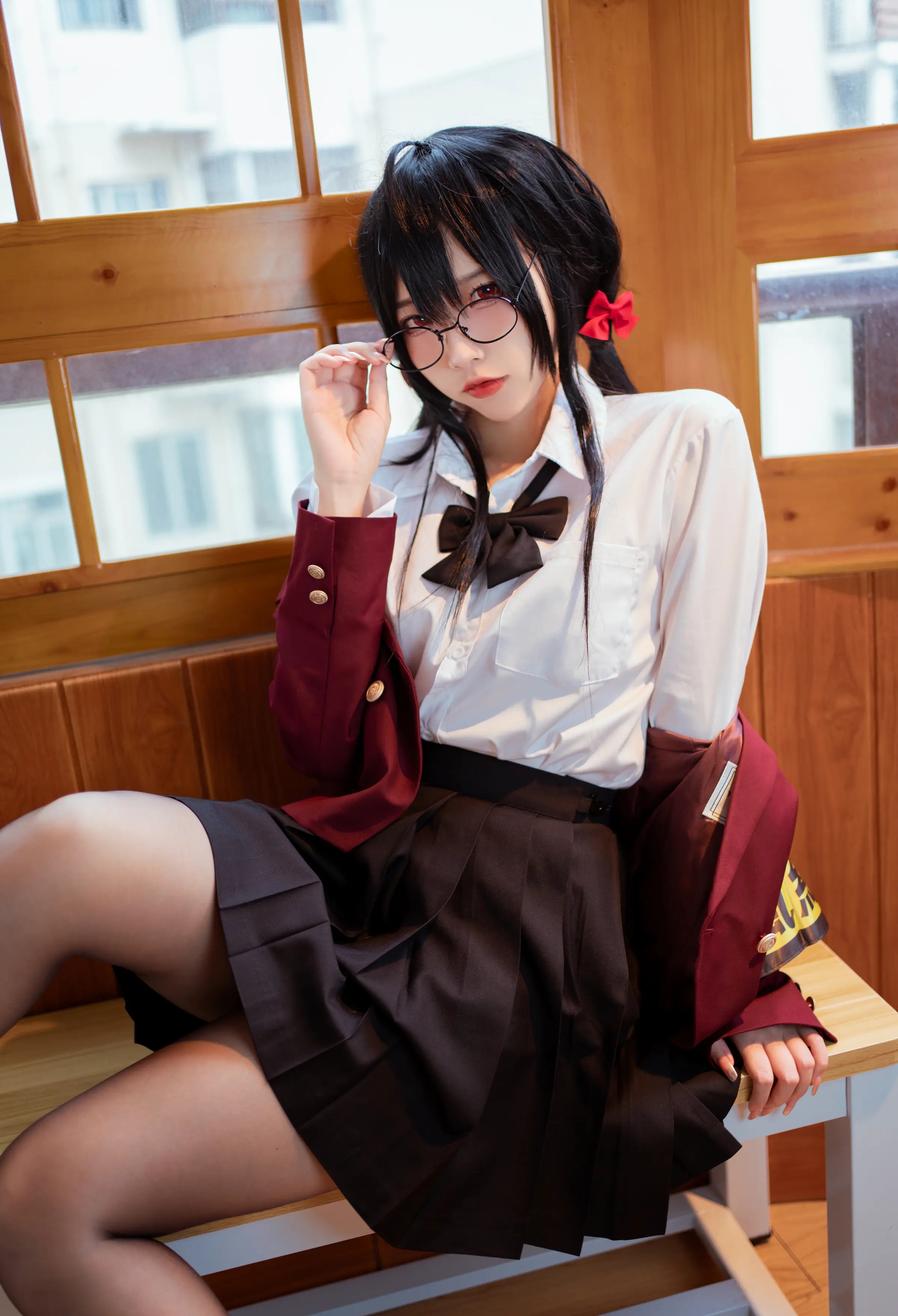 Coser美女_二佐nisa_No.131 &ndash; 碧蓝大凤jk 主题写真 [21P]Xiuren秀人写真高清美女套图写真下载-看套图看套图