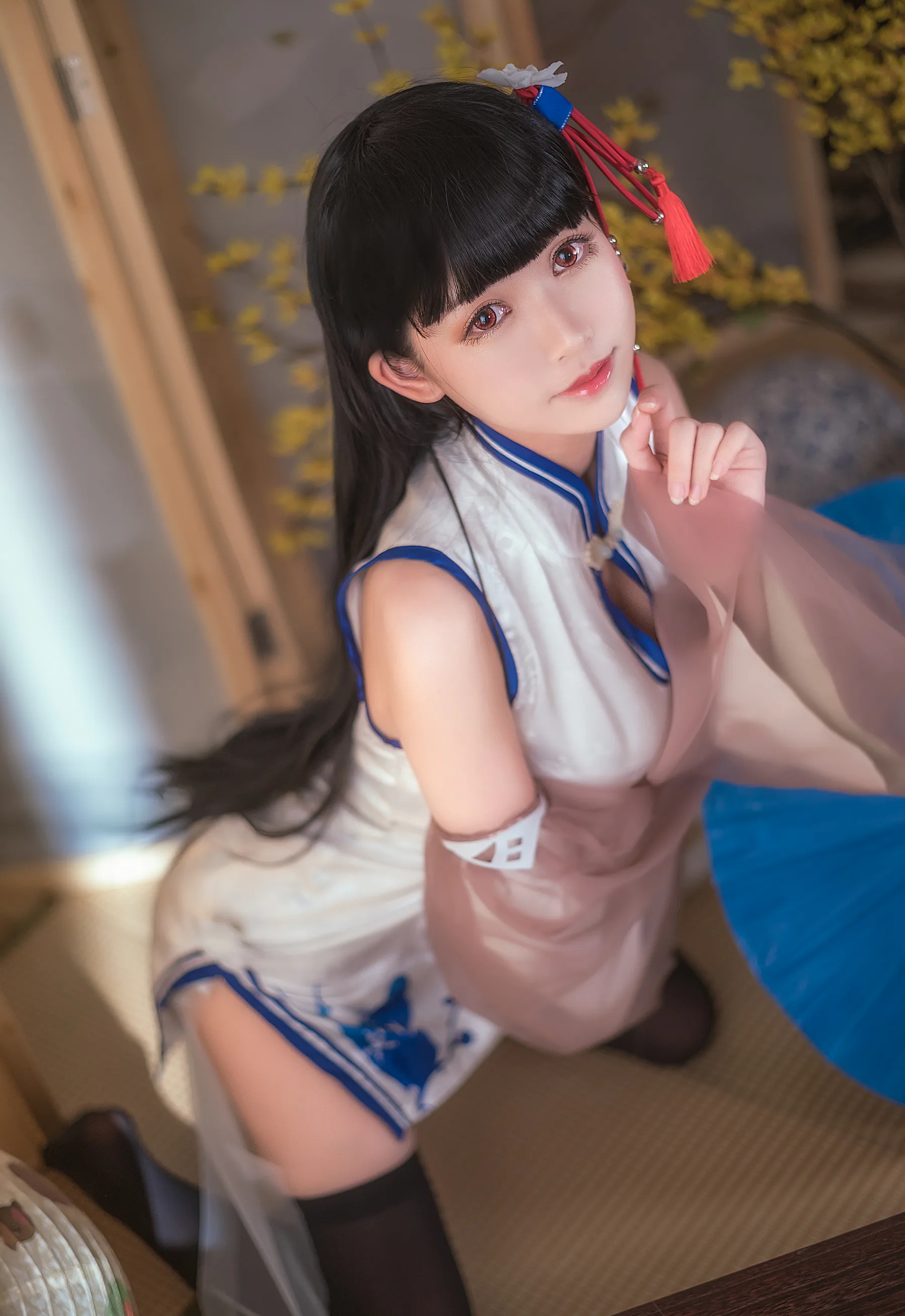 动漫博主_鳗鱼霏儿_No.049 碧蓝华裳 逸仙 主题写真 [16P]-看套图