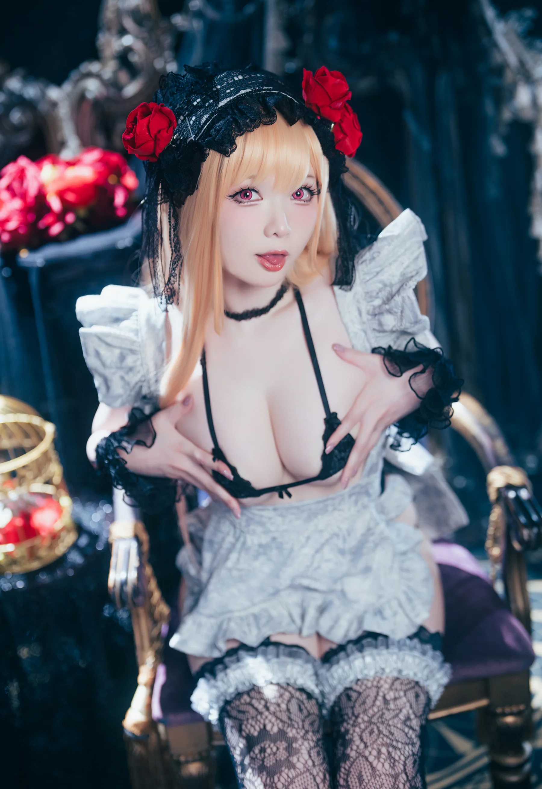 Coser美女_霜月shimo_No.153 &ndash; 喜多川海梦 My Dress Up [92P]Xiuren秀人写真高清美女套图写真下载-看套图看套图