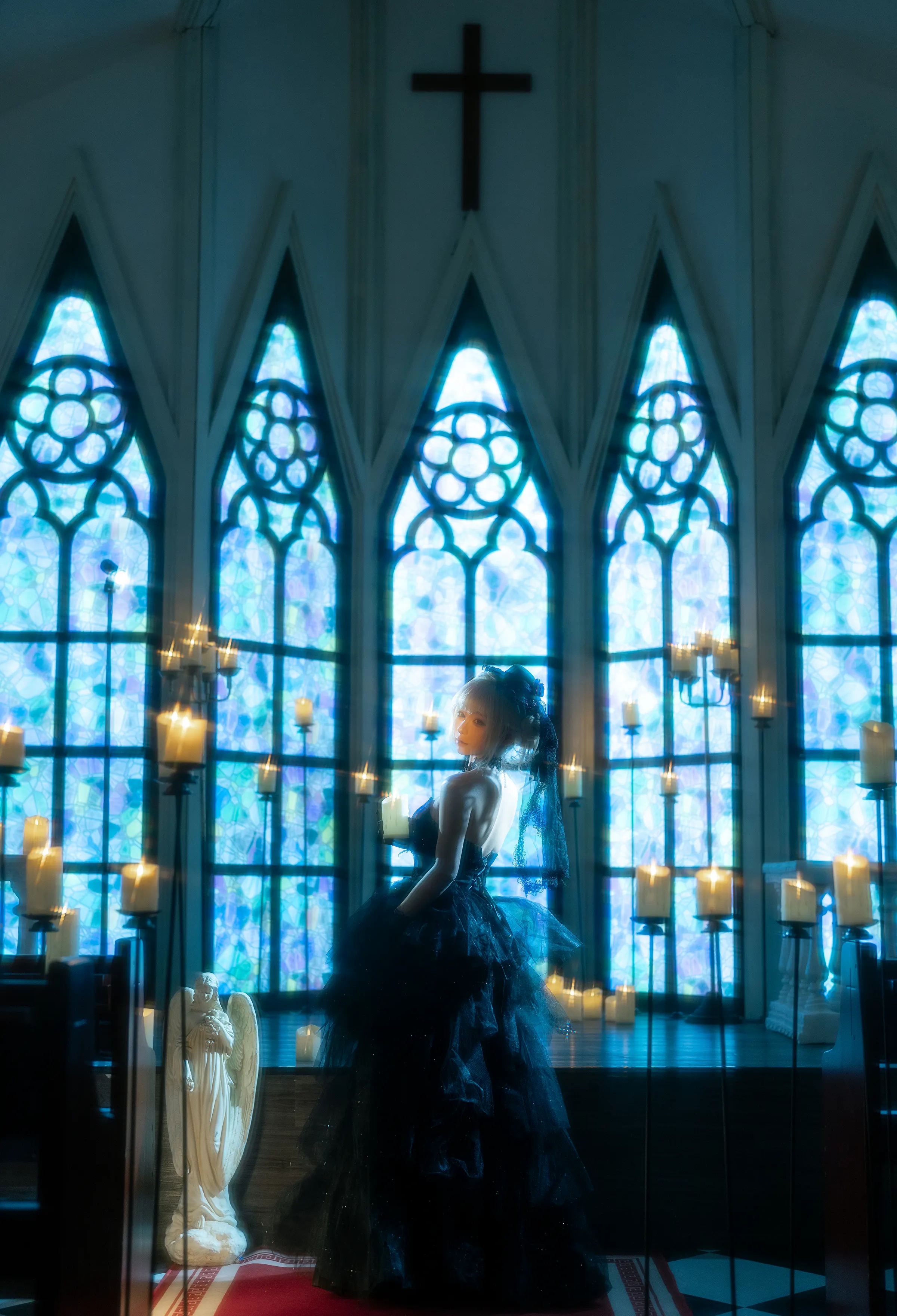 Coser美女_蠢沫沫_No.400 &ndash; 黑婚纱 主题写真 [37P]Xiuren秀人写真高清美女套图写真下载-看套图看套图