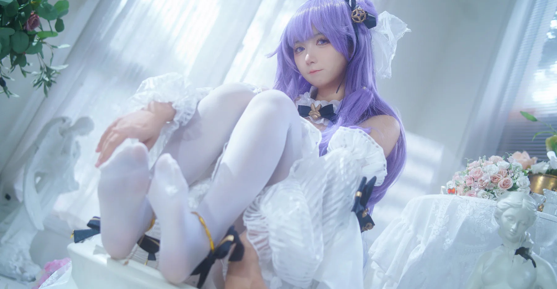 颜值Coser美女_喜欢爱理吗_No.004 &ndash; 碧蓝航线 独角兽婚纱 [31P]-看套图