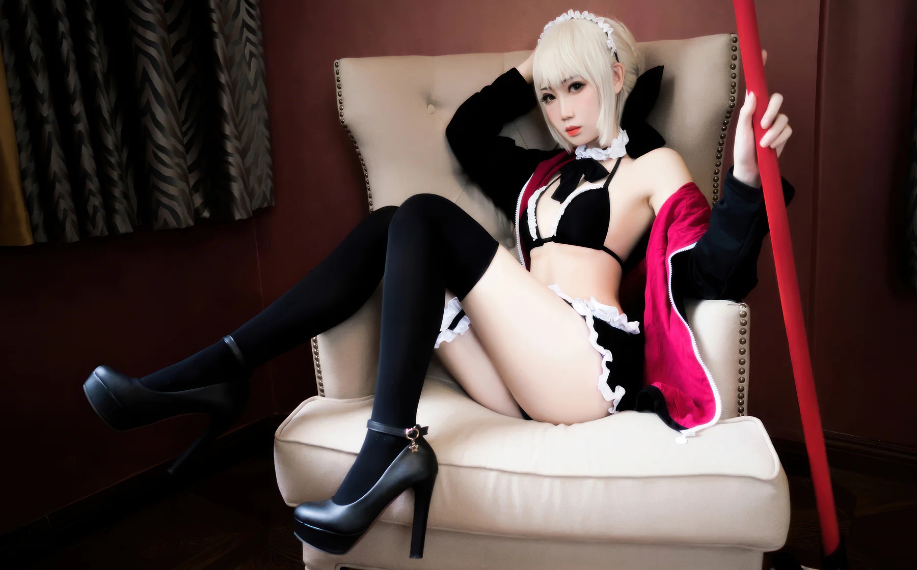 图片[5]-Coser美女_焖焖碳_No.060 &ndash; FGO 黑呆女仆 主题写真 [21P]-Coser网络美女论坛-免费套图-看套图