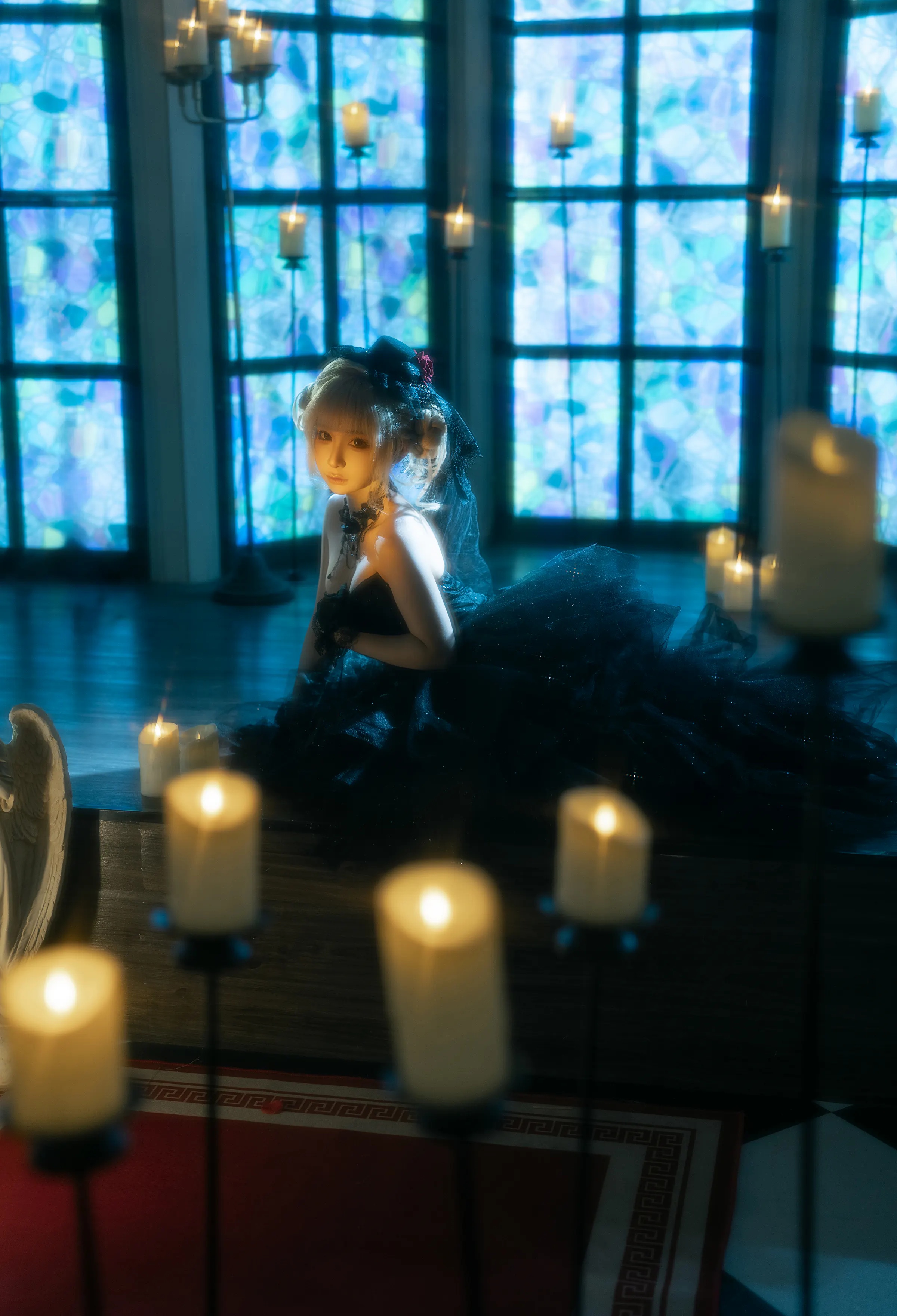 图片[5]-Coser美女_蠢沫沫_No.400 &ndash; 黑婚纱 主题写真 [37P]-Coser网络美女论坛-免费套图-看套图