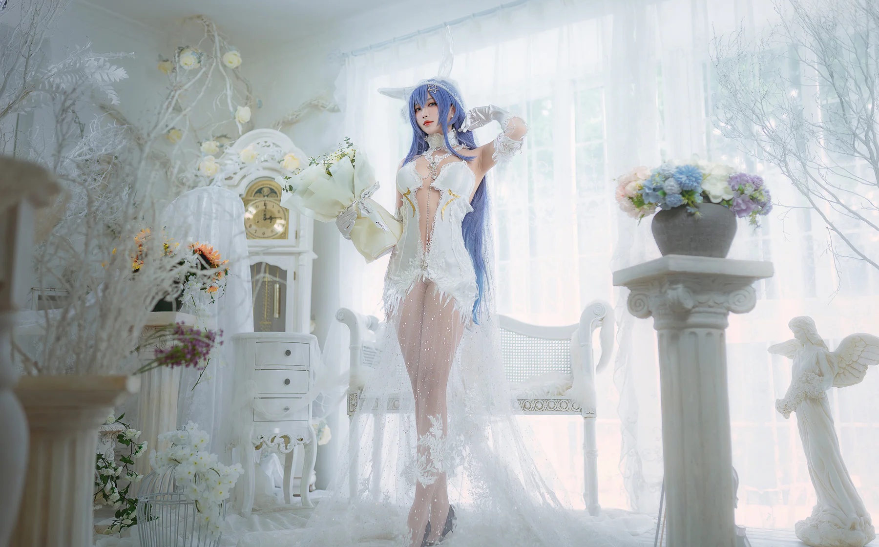 Coser美女_宮本樱_No.004 &ndash; 花园花嫁 主题写真 [27P]-看套图