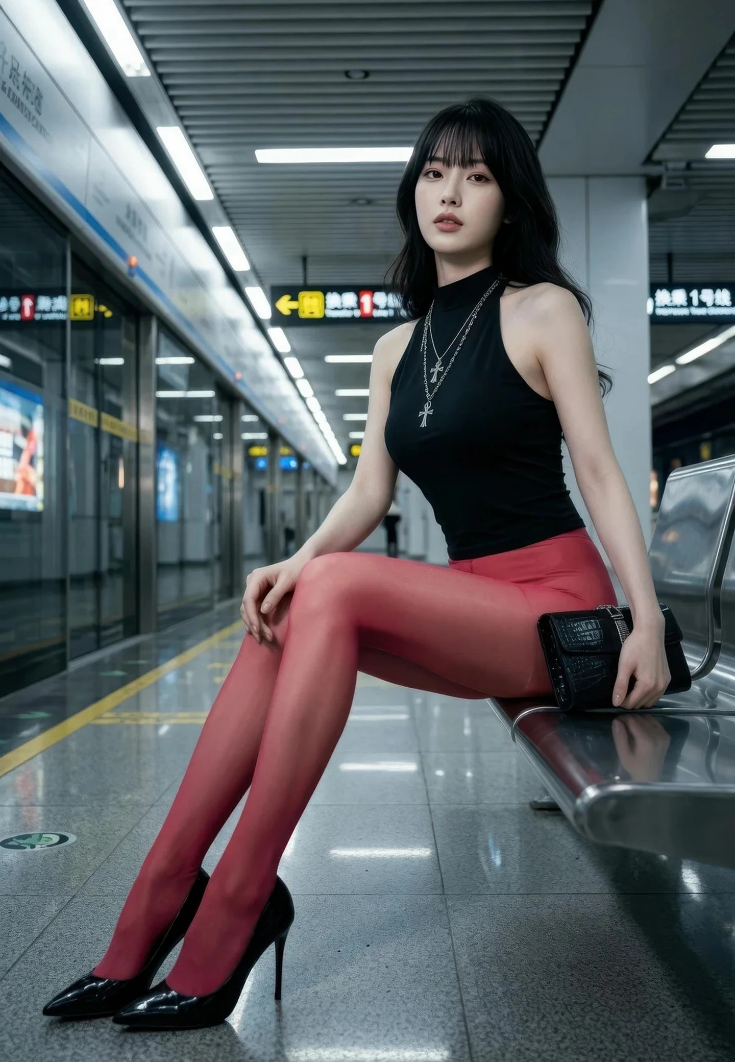 AIG美女_No.642_芭喜mila_无内红色丝袜 主题写真 [82+1P]Xiuren秀人写真高清美女套图写真下载-看套图看套图