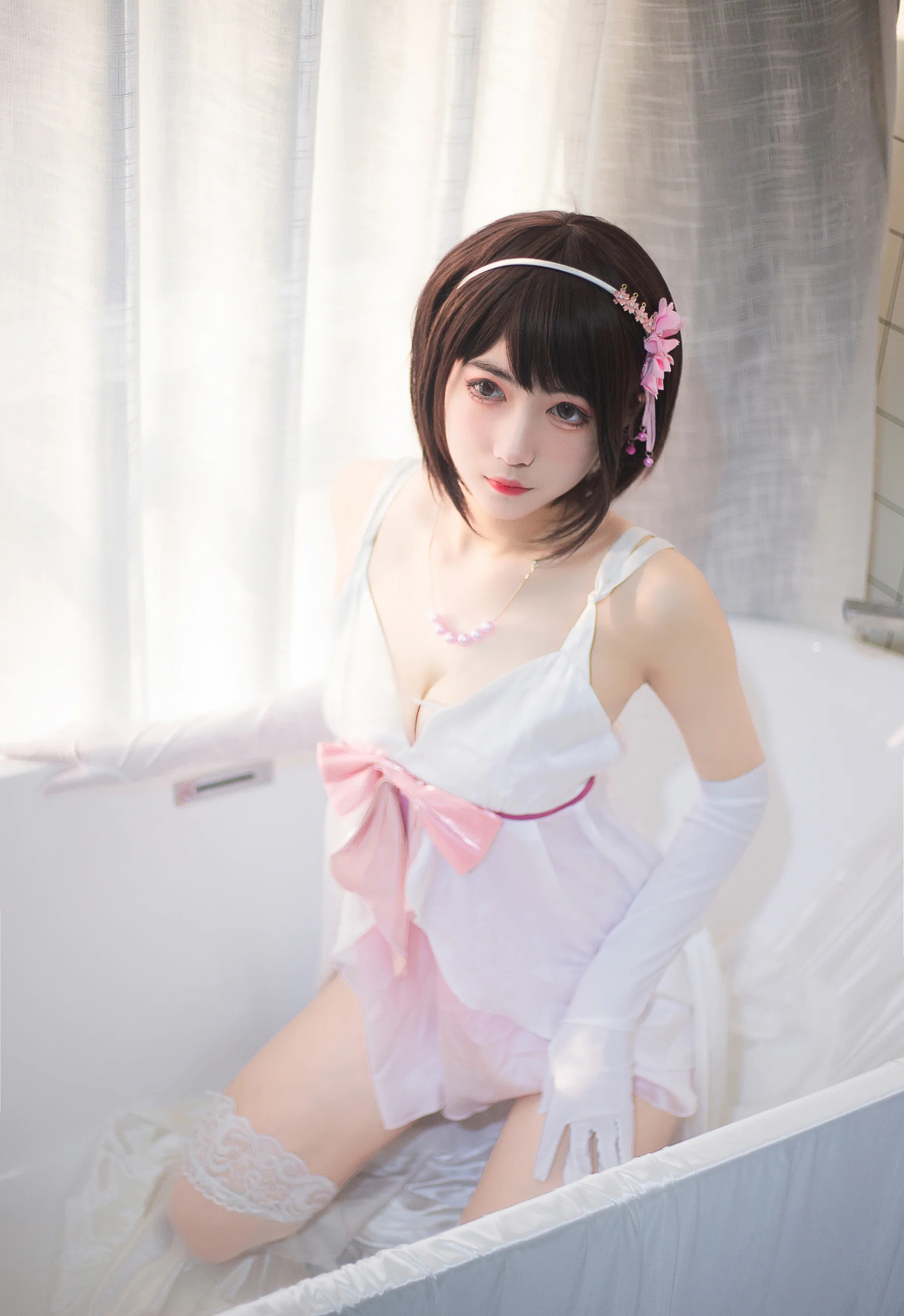 Coser美女_宮本樱_No.003 &ndash; 加藤惠浴室 主题写真 [25P]-看套图