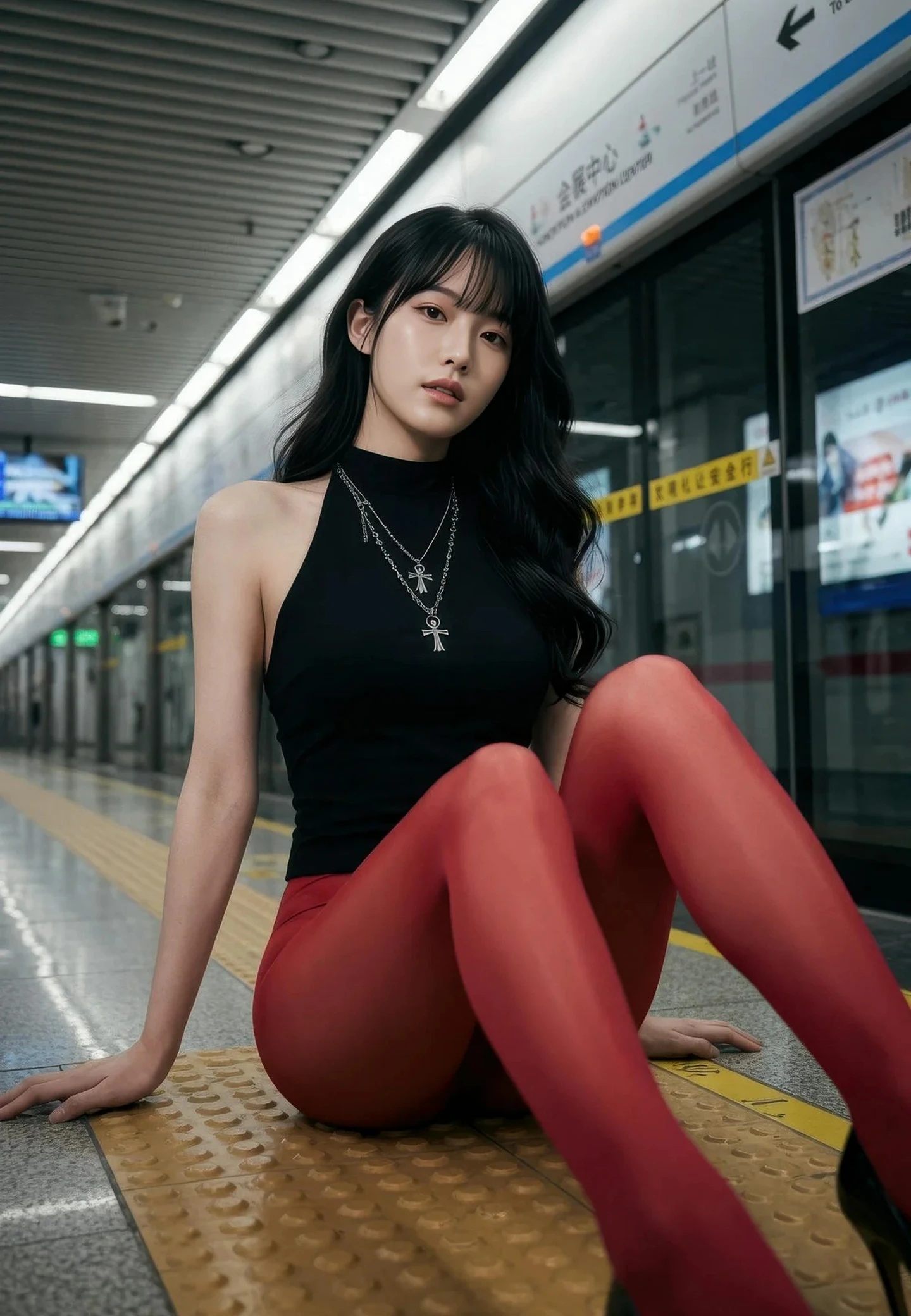 AIG美女_No.642_芭喜mila_无内红色丝袜 主题写真 [82+1P]Xiuren秀人写真高清美女套图写真下载-看套图看套图