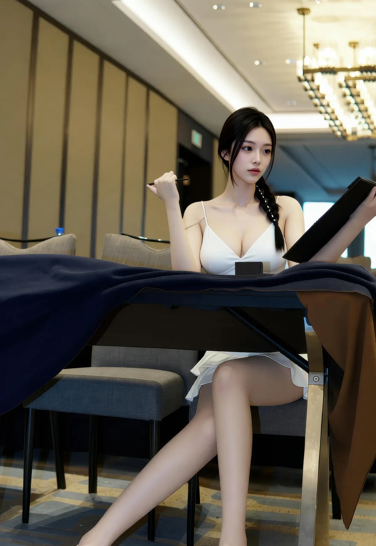 AIG美女_No.359_熙蕾学姐_爆乳吊带短裙 主题写真 [70P]Xiuren秀人写真高清美女套图写真下载-看套图看套图
