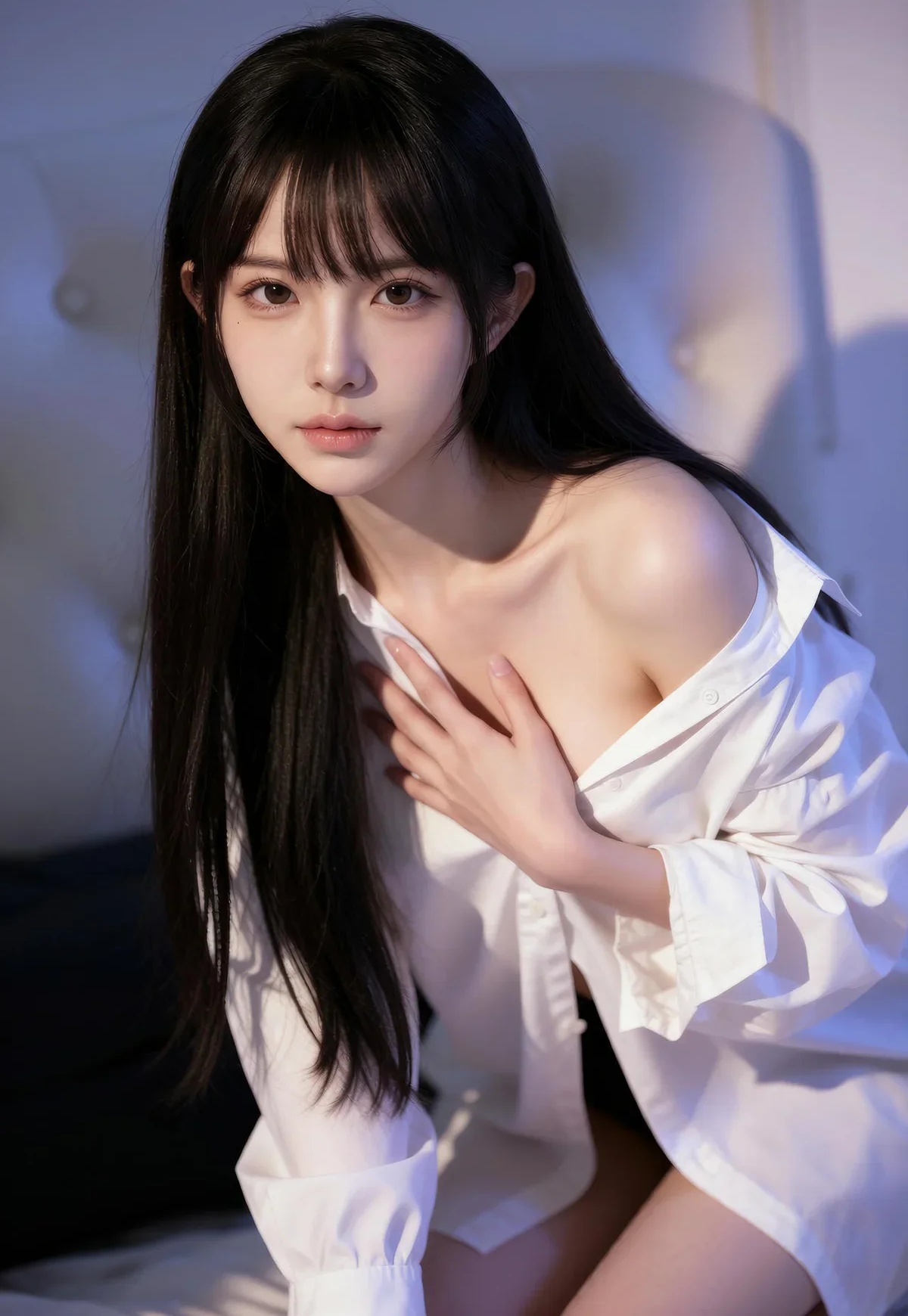 AIG美女_No.198_芭喜mila_爆乳白衬衫玉背 主题写真 [77P]Xiuren秀人写真高清美女套图写真下载-看套图看套图