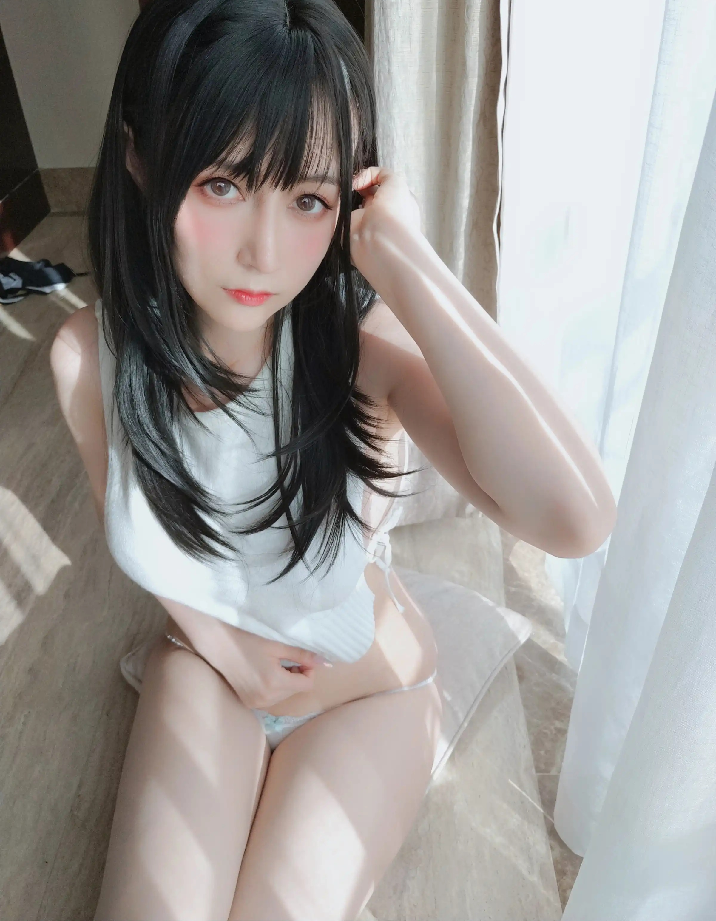 台湾Coser美女白银81-083 - 白色毛衣 主题写真 [49P]Xiuren秀人写真高清美女套图写真下载-看套图看套图