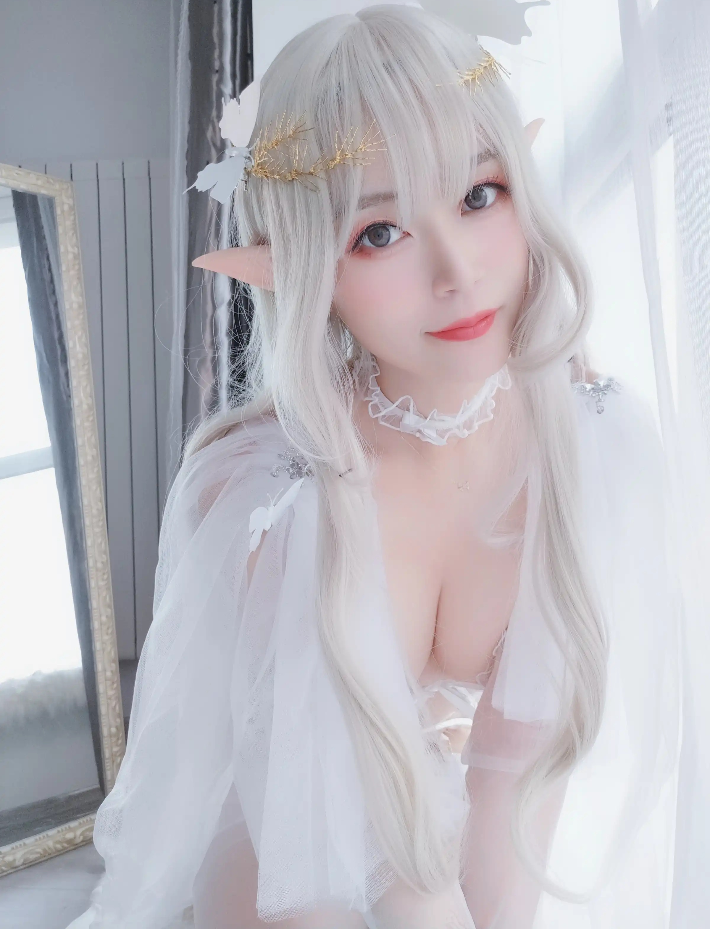白银81-015 - 纯白精灵 主题写真 [45P]Xiuren秀人写真高清美女套图写真下载-看套图看套图
