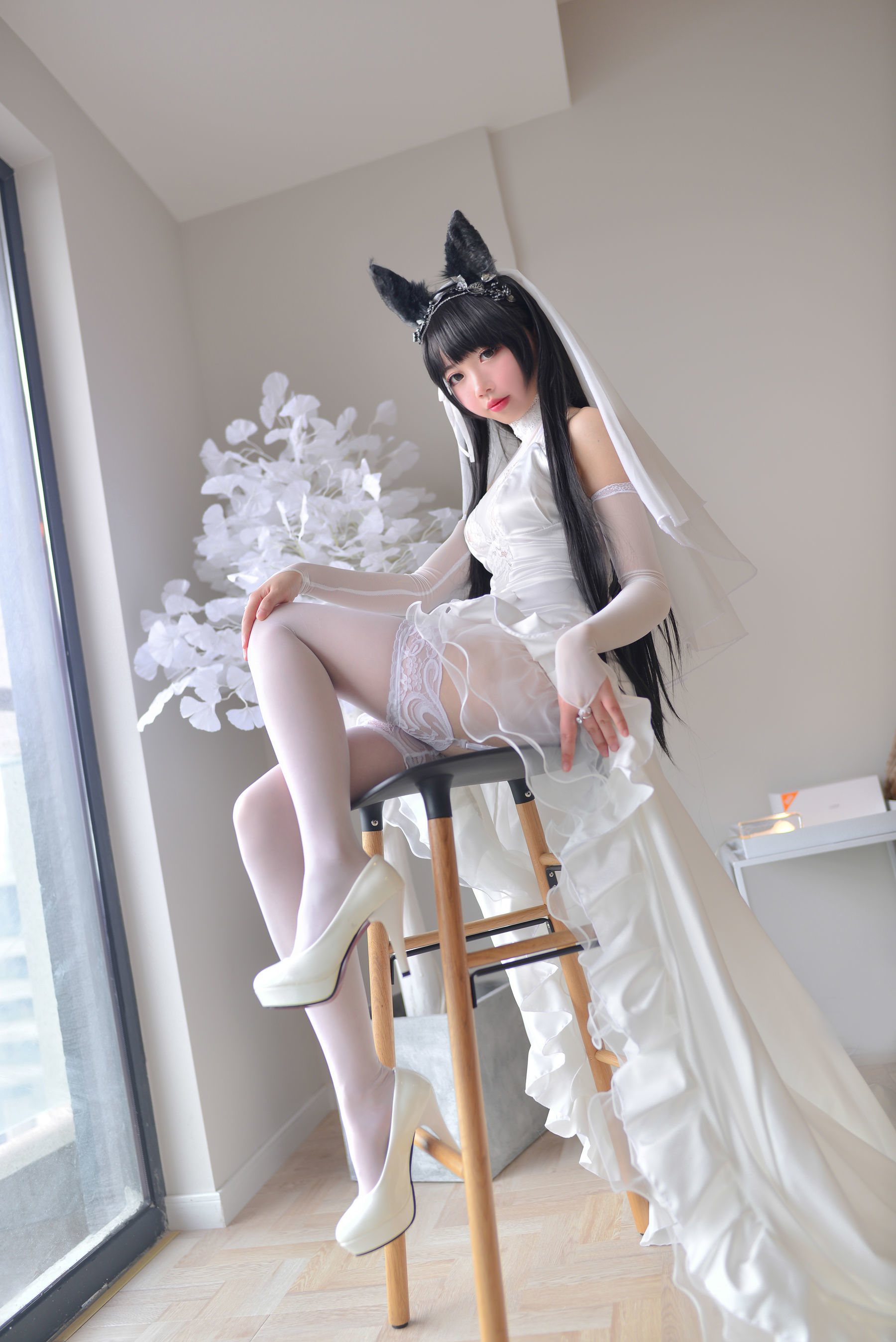 图片[5]-[COSPLAY] 雪琪SAMA – 爱宕婚纱 [38P]-看套图