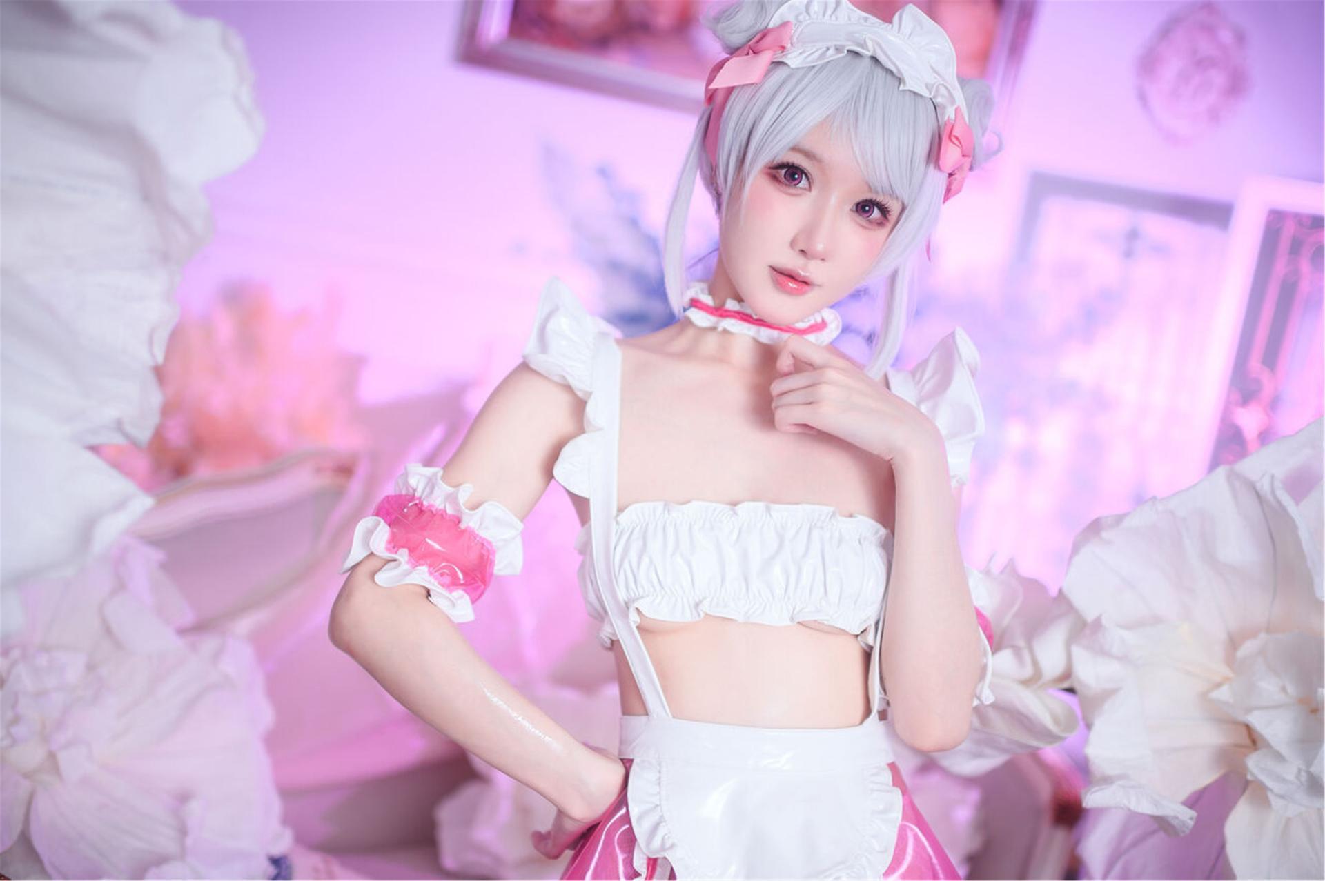 图片[3]-[COSPLAY]阿包也是兔娘 – 七夕粉粉女仆-看套图