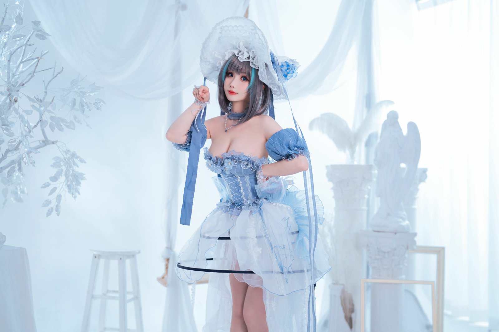 [COSPLAY]rioko凉凉子 – 柴郡冰雪公主-看套图