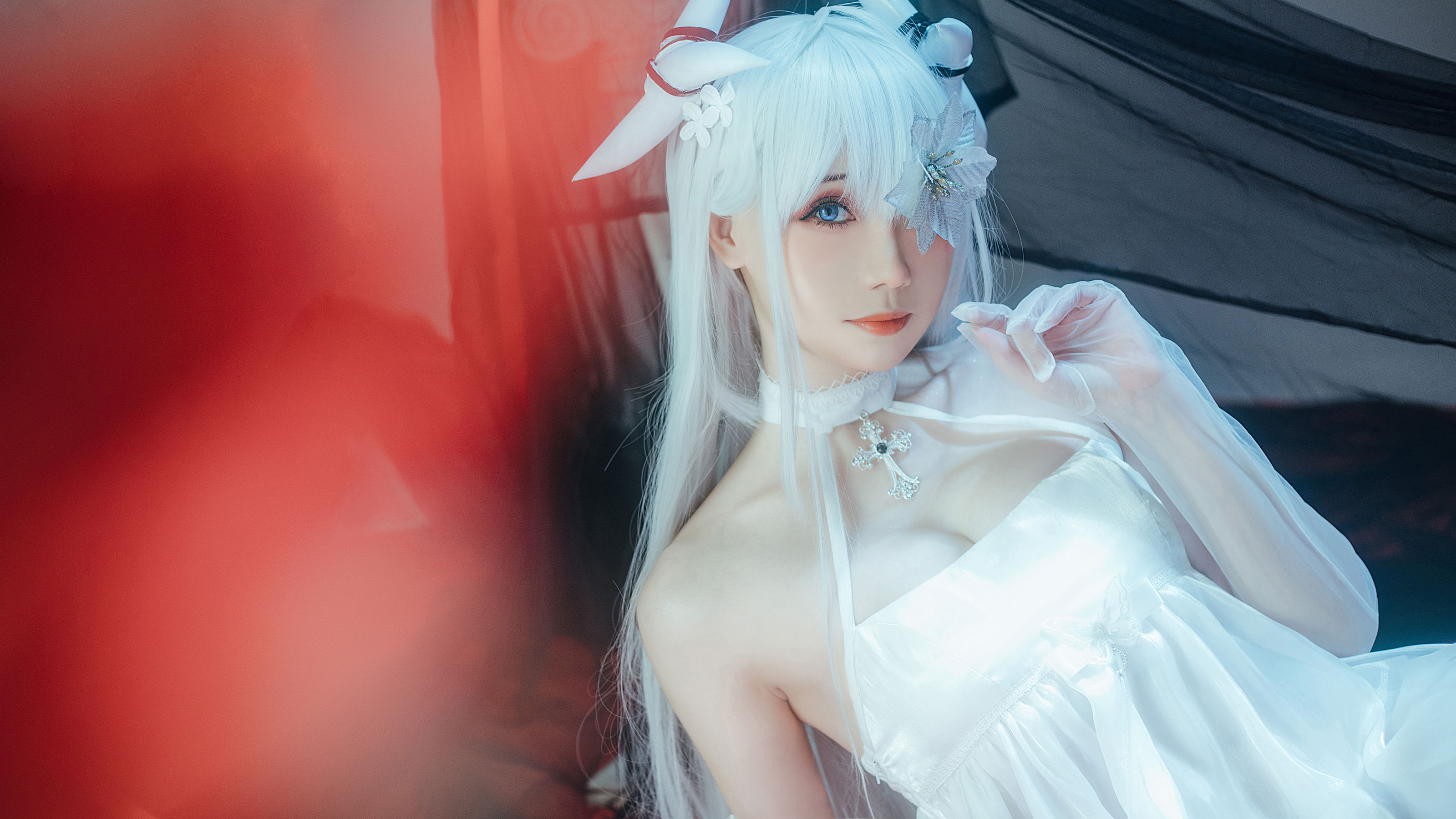 图片[2]-[COSPLAY] 焖焖碳&Tomoyo酱 – 碧蓝航线 埃姆登 双黑白夜之主-看套图