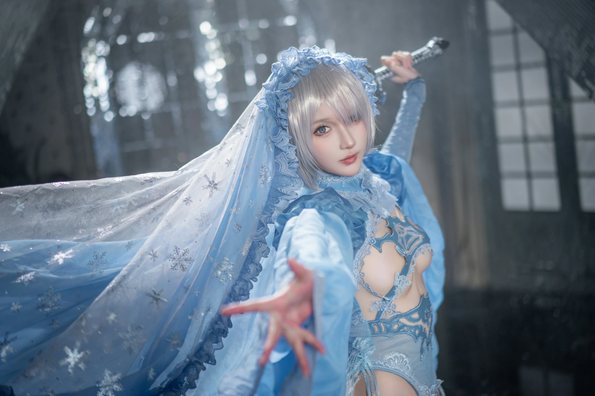 图片[2]-[COSPLAY]阿包也是兔娘 – 冰雪2B-看套图