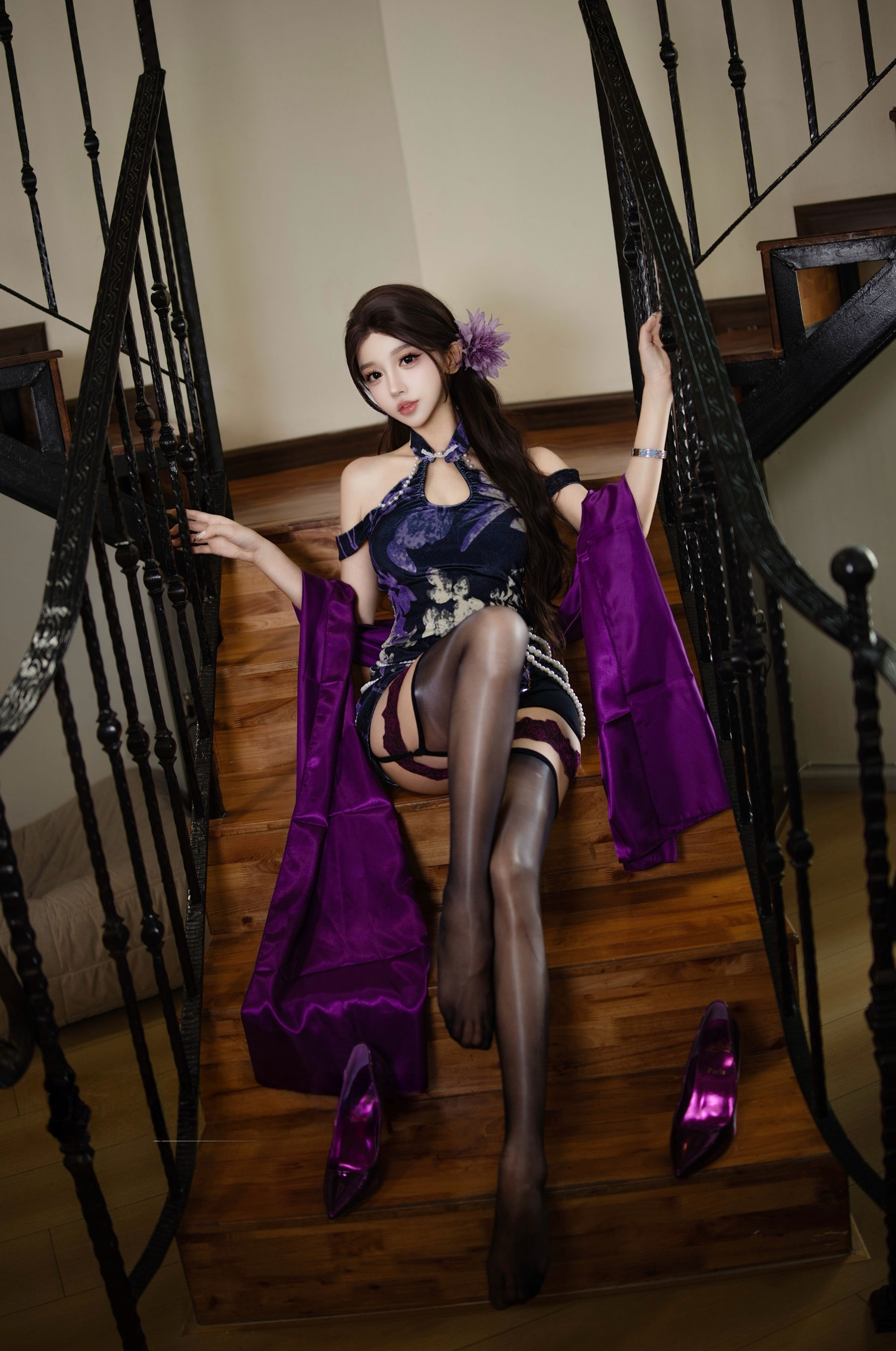 图片[5]-[COSPLAY]过期米线线喵 – 紫韵旗袍-看套图