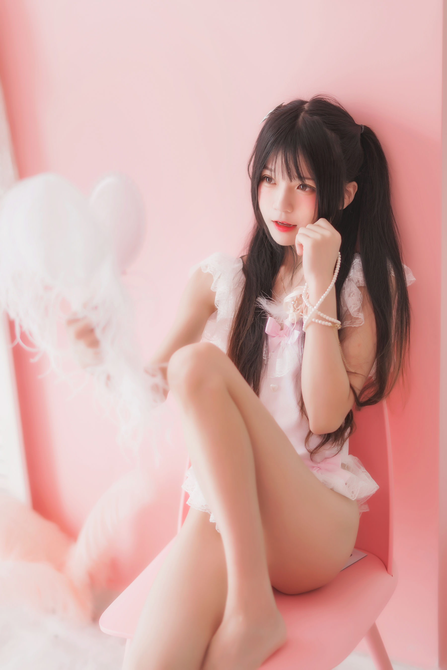 [COSPLAY] 桜桃喵 – 冬眠系列 粉色浴缸-看套图