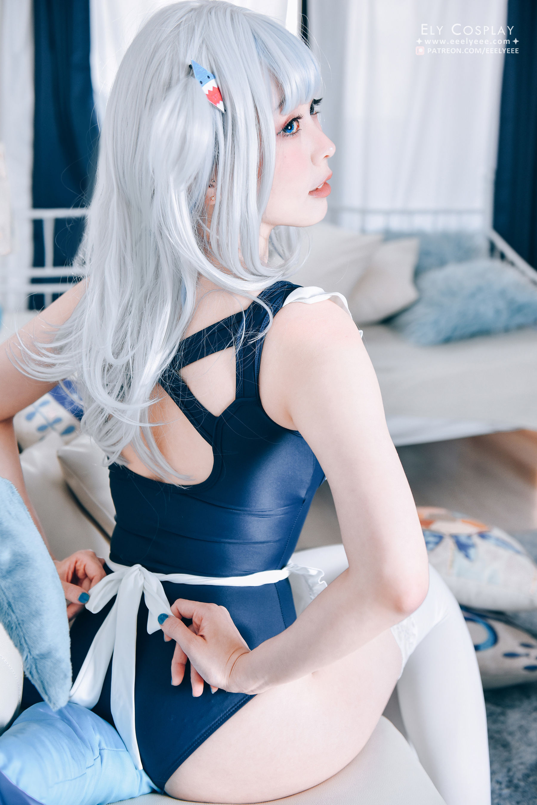 [COSPLAY] Ely_eee(ElyEE子) – Gura Swimsuit-看套图