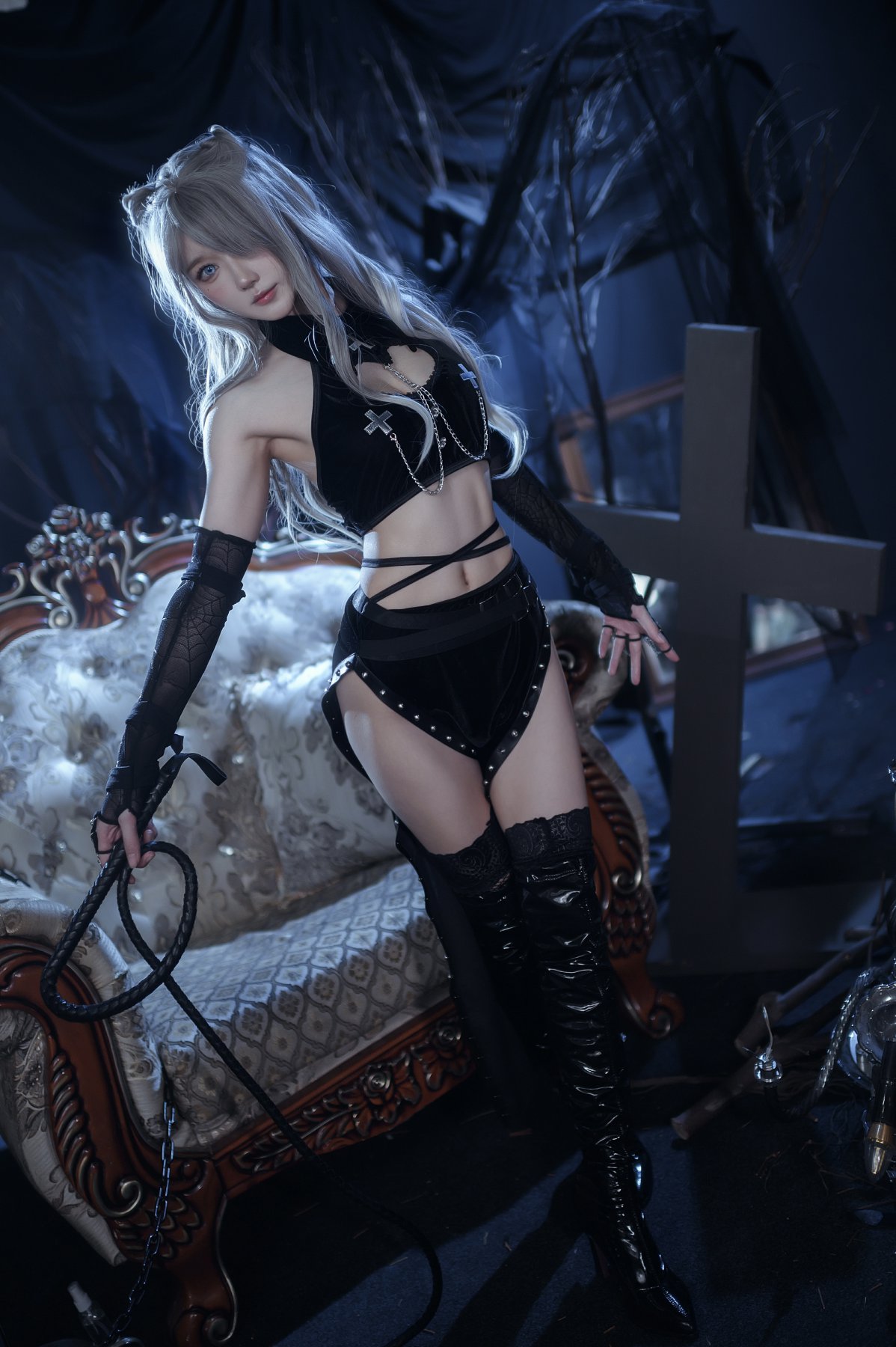 [COSPLAY]阿包也是兔娘 – 月光猫骑士-看套图
