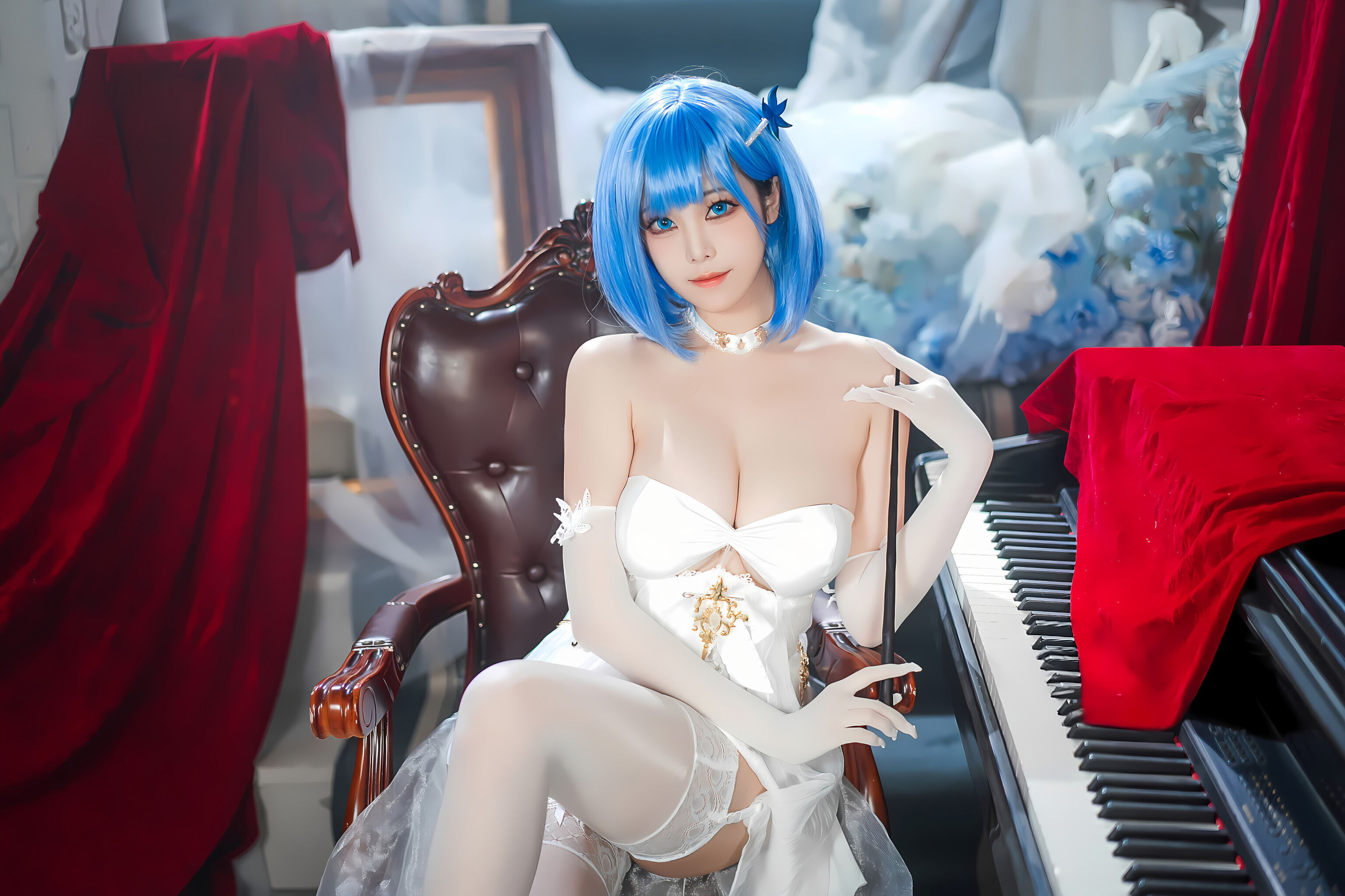 图片[3]-[COSPLAY]蜜汁猫裘 – 碧蓝航线 恰巴耶夫白骑兵-看套图