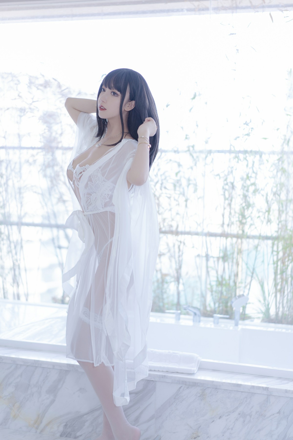图片[3]-[COSPLAY]过期米线线喵 – 镂空内衣-看套图