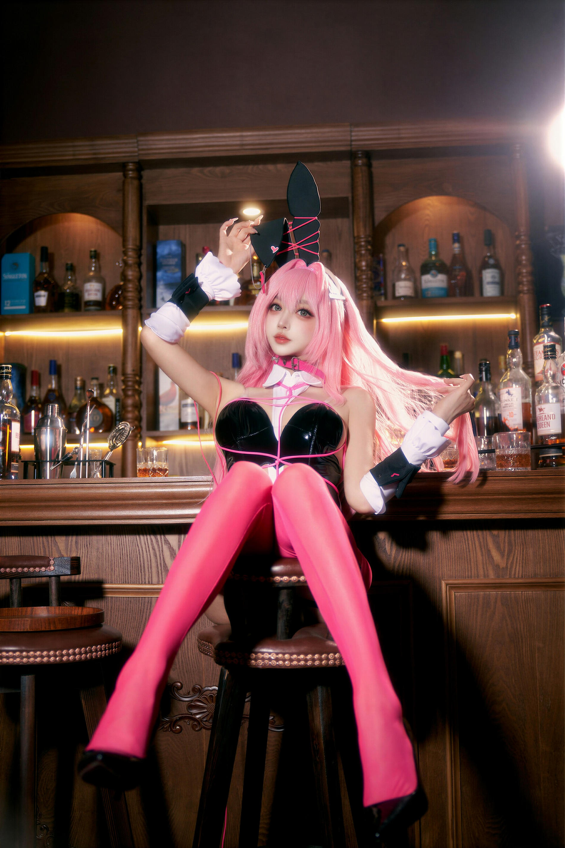 图片[4]-[COSPLAY] 过期米线线喵 – Nikke胜利女神 薇尔维特 兔女郎-看套图