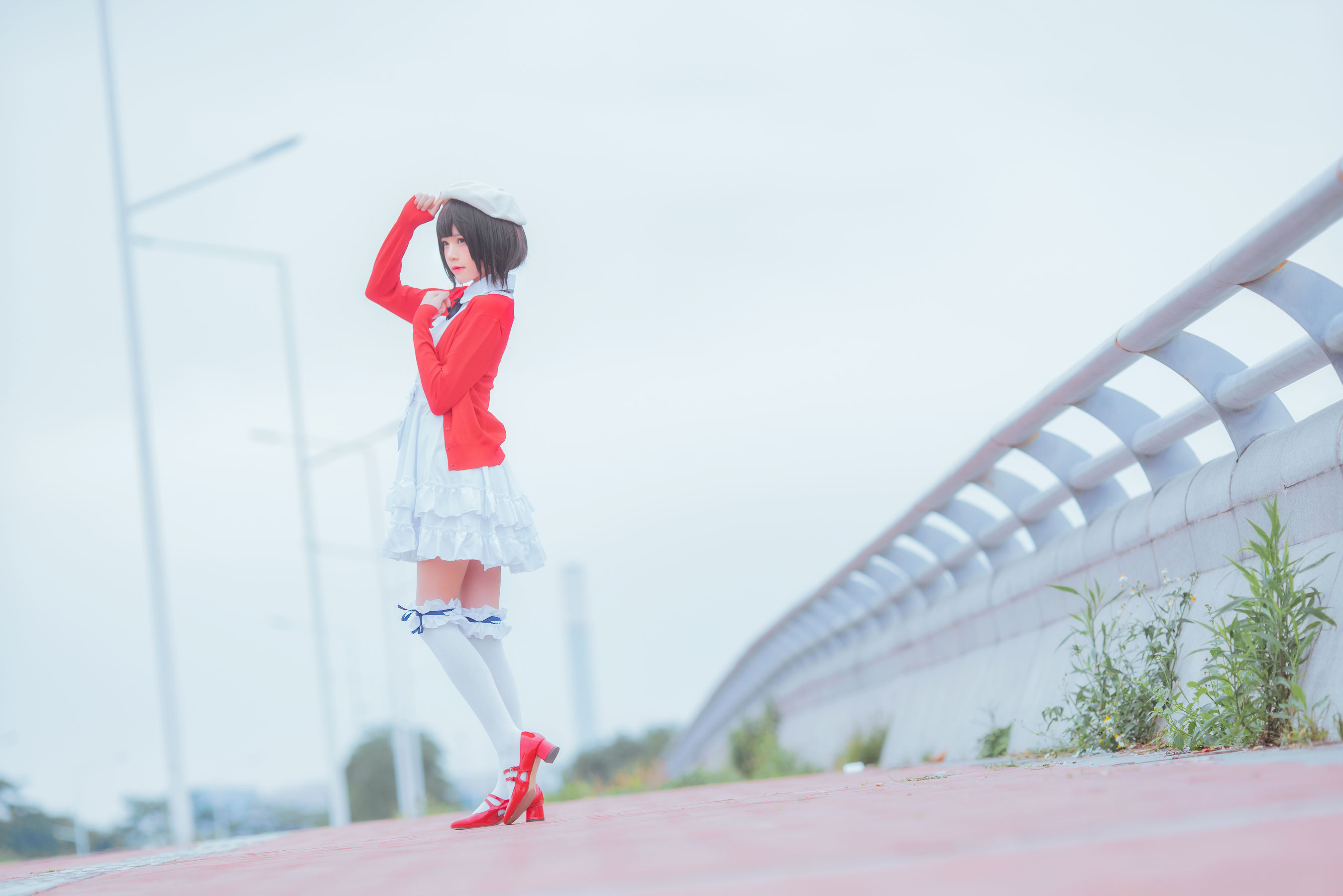 图片[3]-[COSPLAY] 桜桃喵 疯猫ss – 加藤惠常服-看套图