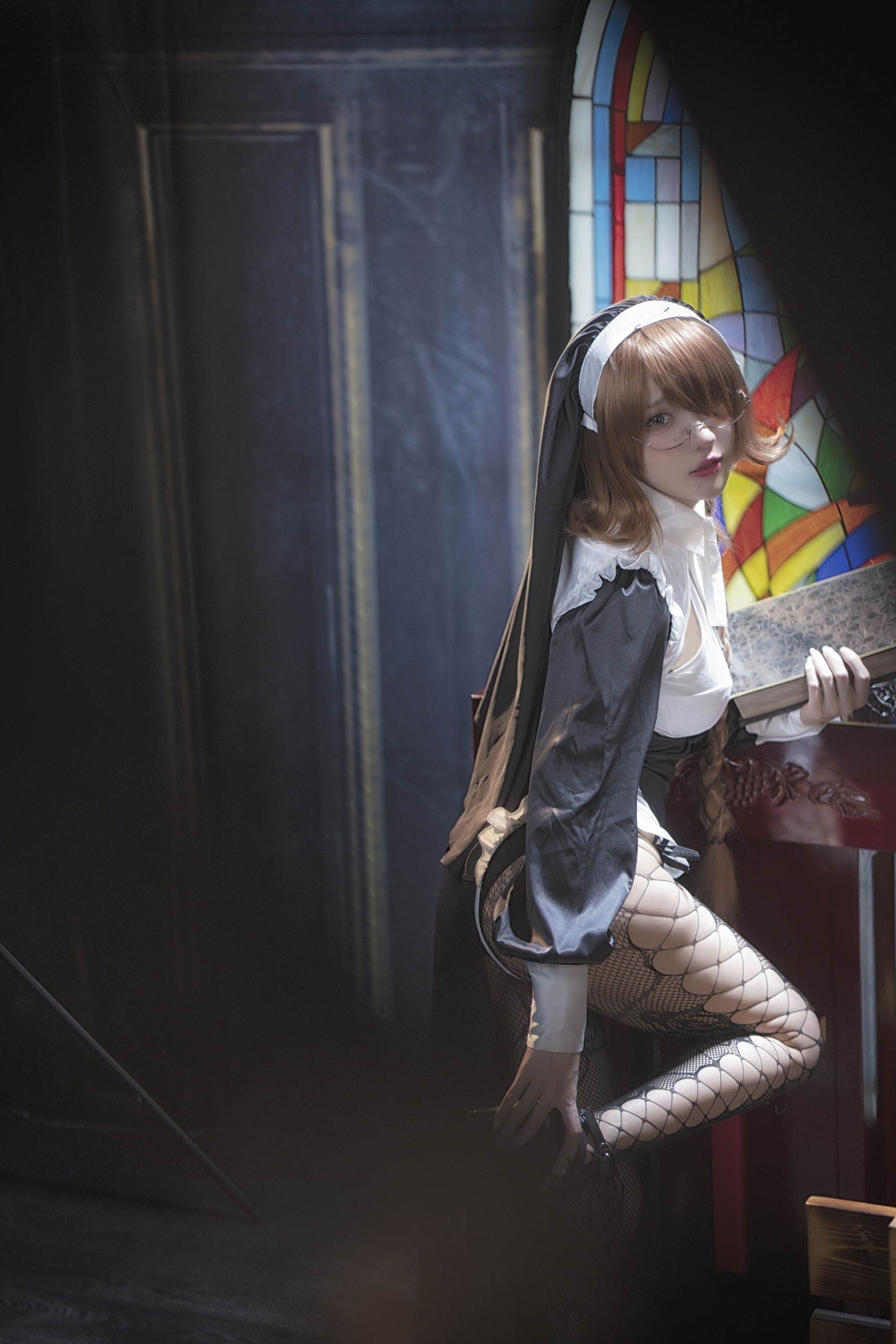 图片[5]-[COSPLAY]阿包也是兔娘 – 修女-看套图