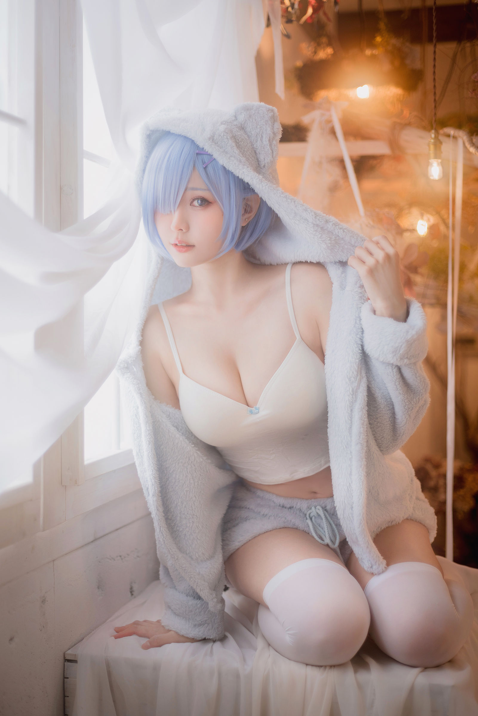 图片[5]-[COSPLAY] Ely_eee(ElyEE子) – Rem Pajamas-看套图