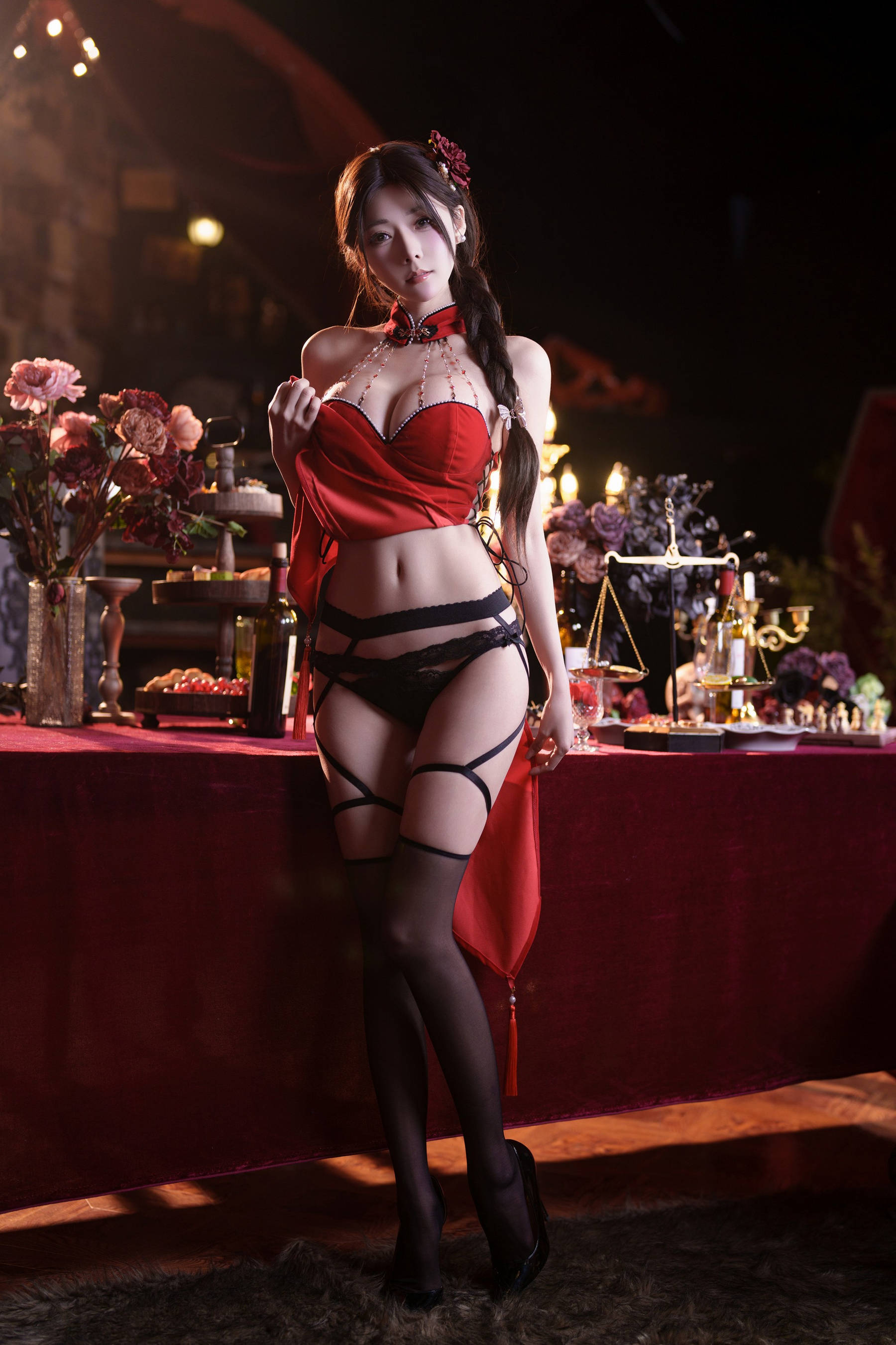 [COSPLAY]香草喵露露 – 春节-看套图