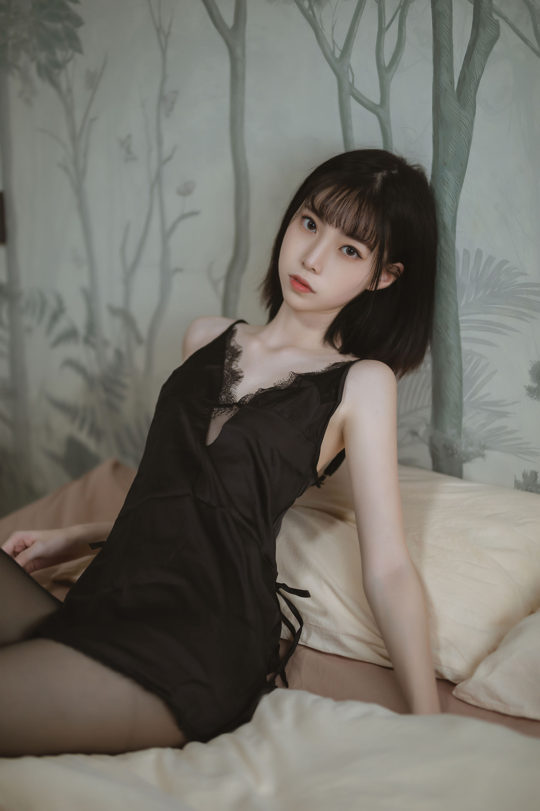 图片[5]-[COSPLAY]许岚 – 黑色蕾丝睡衣-看套图
