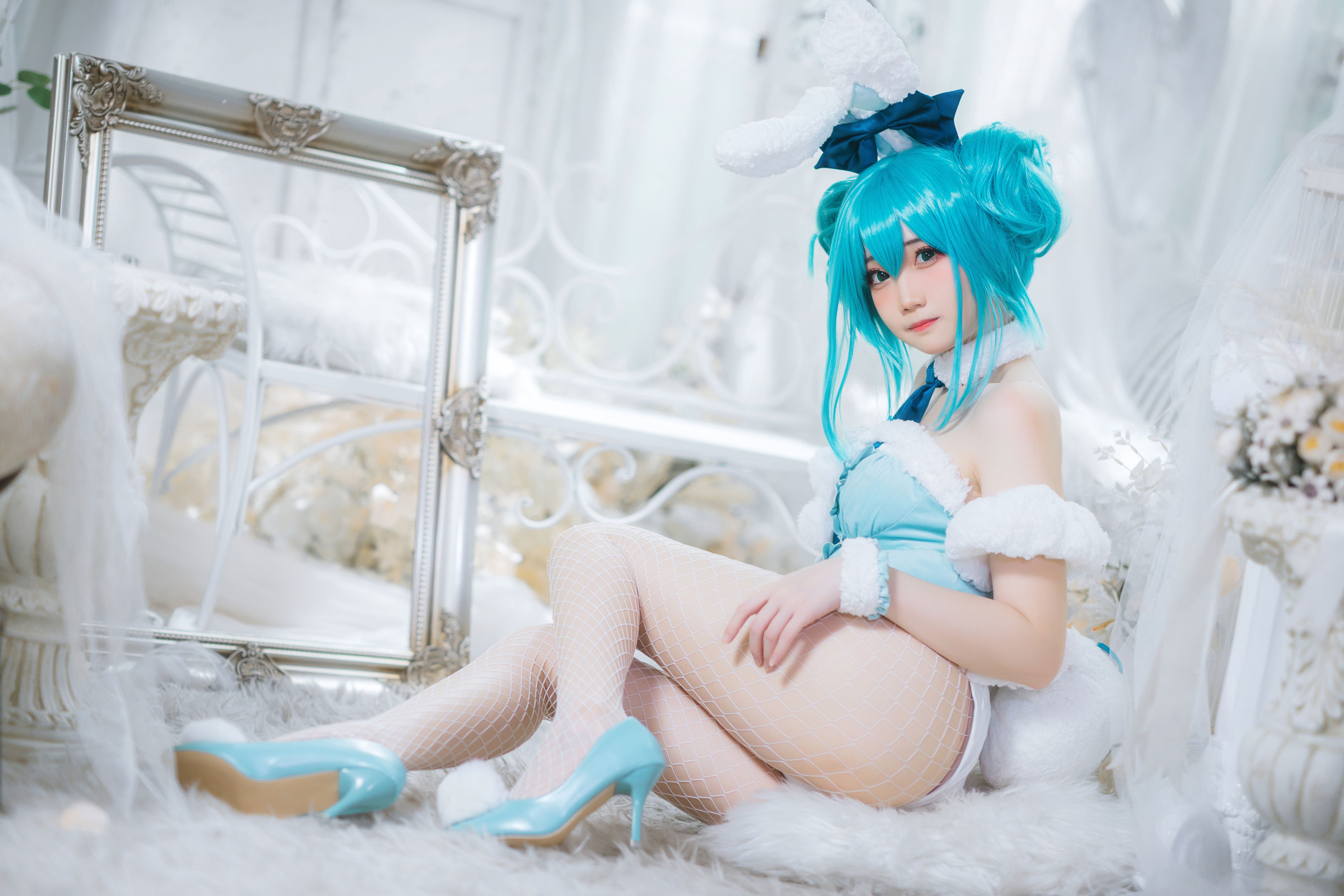 图片[4]-[COSPLAY] 焖焖碳 – 初音兔女郎-看套图