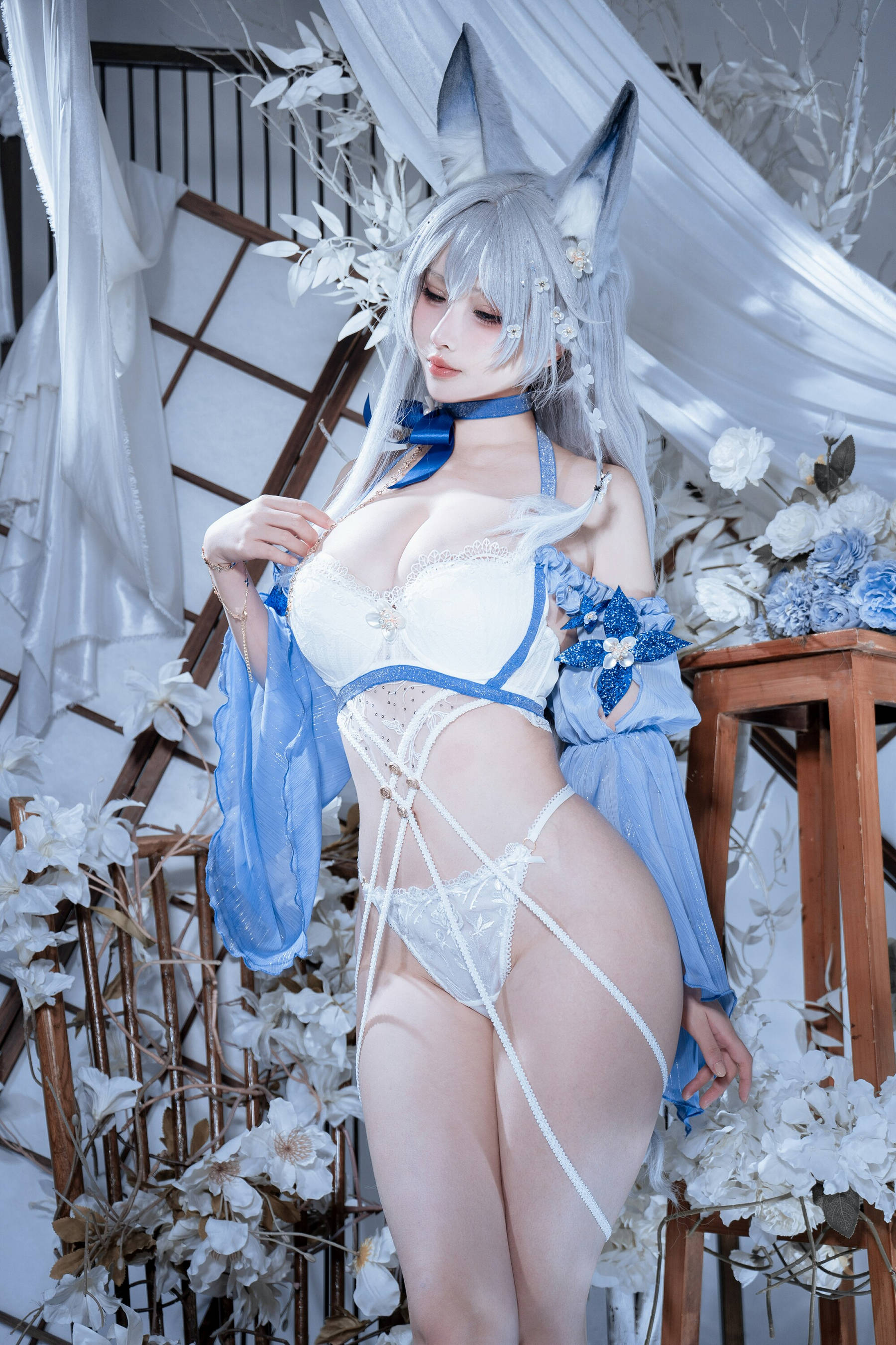 图片[3]-[COSPLAY]rioko凉凉子 – 碧蓝航线 水色夏日信浓-看套图