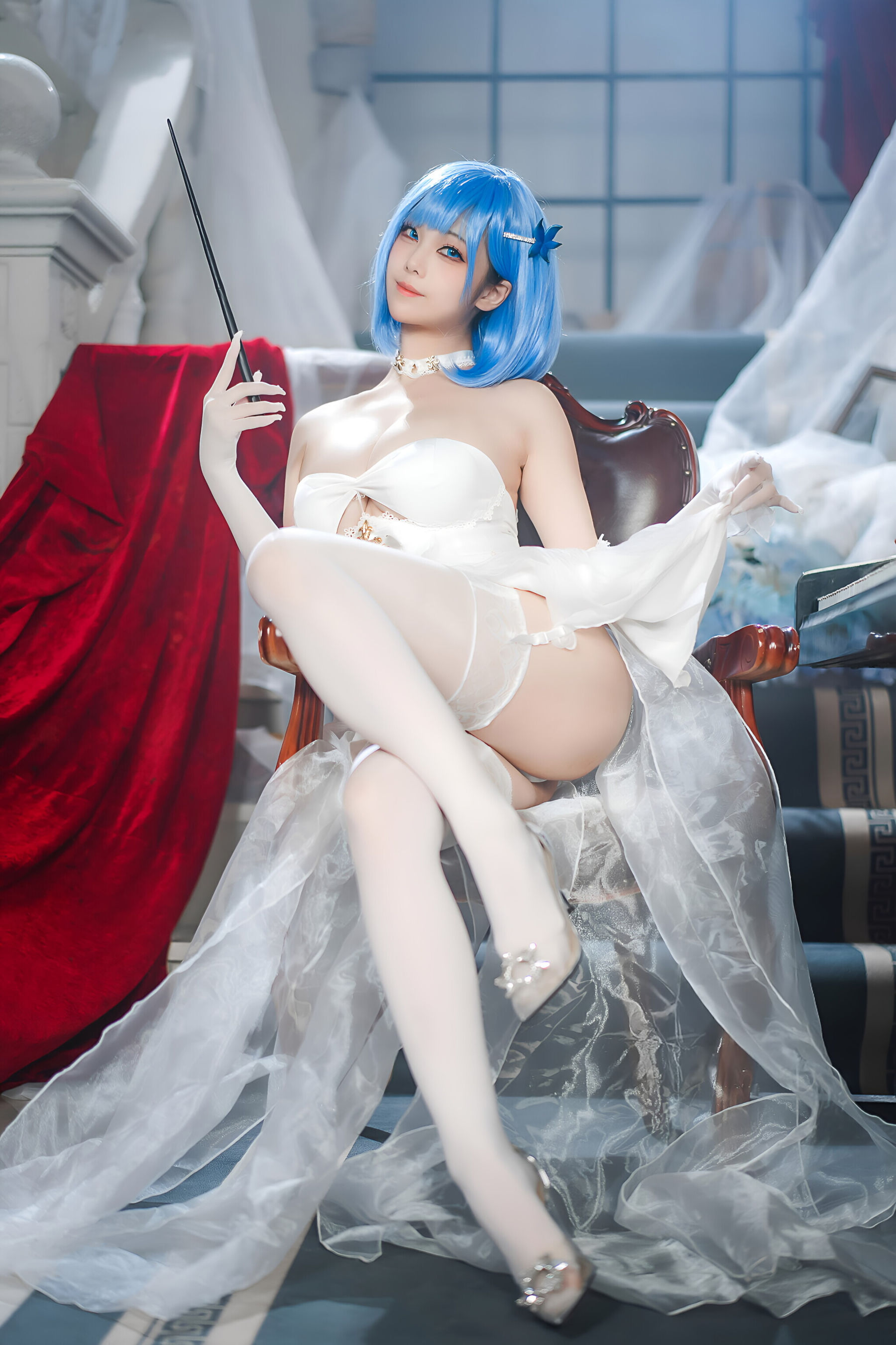[COSPLAY]蜜汁猫裘 – 碧蓝航线 恰巴耶夫白骑兵-看套图