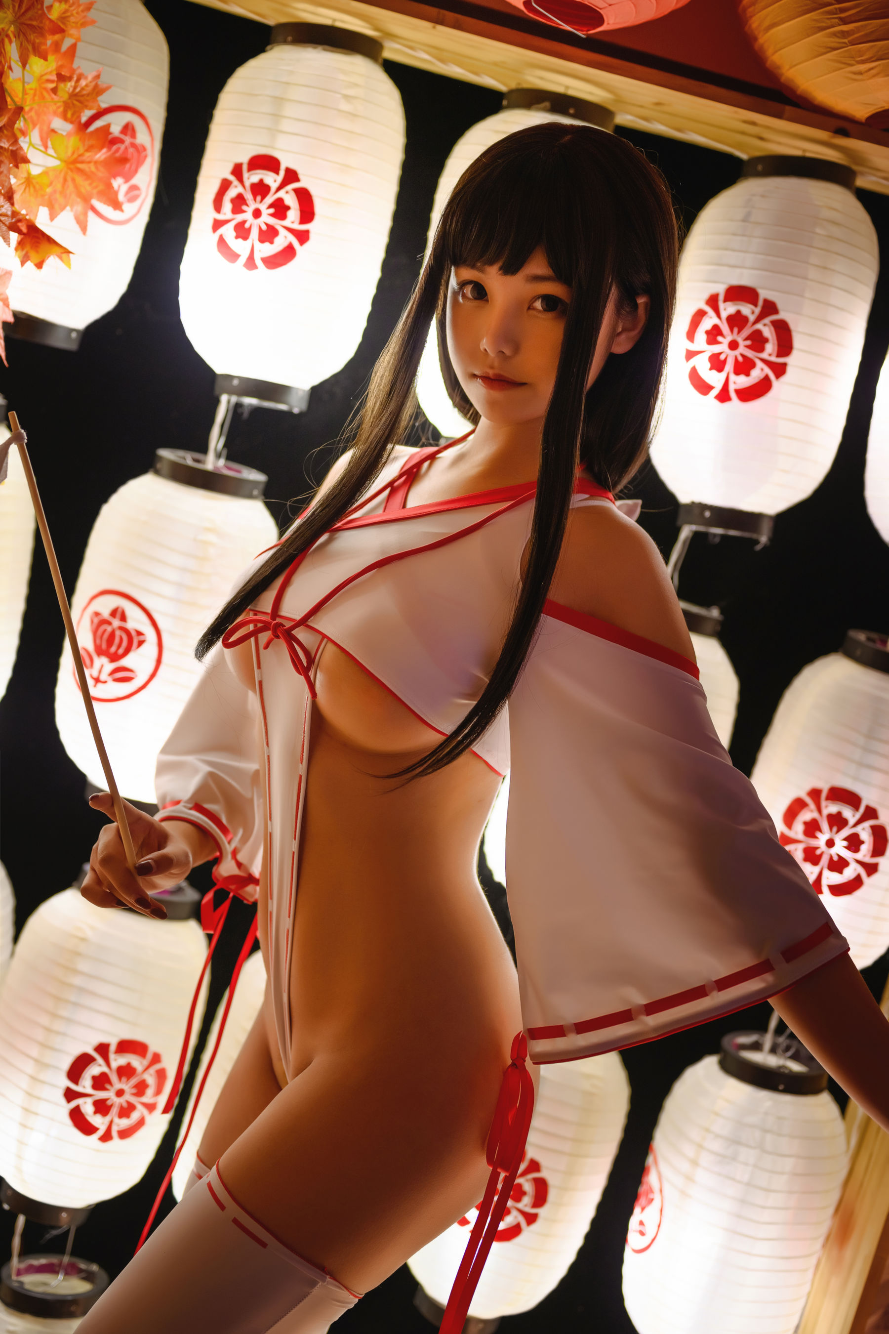 图片[2]-[COSPLAY]蜜汁猫裘 – 巫女-看套图