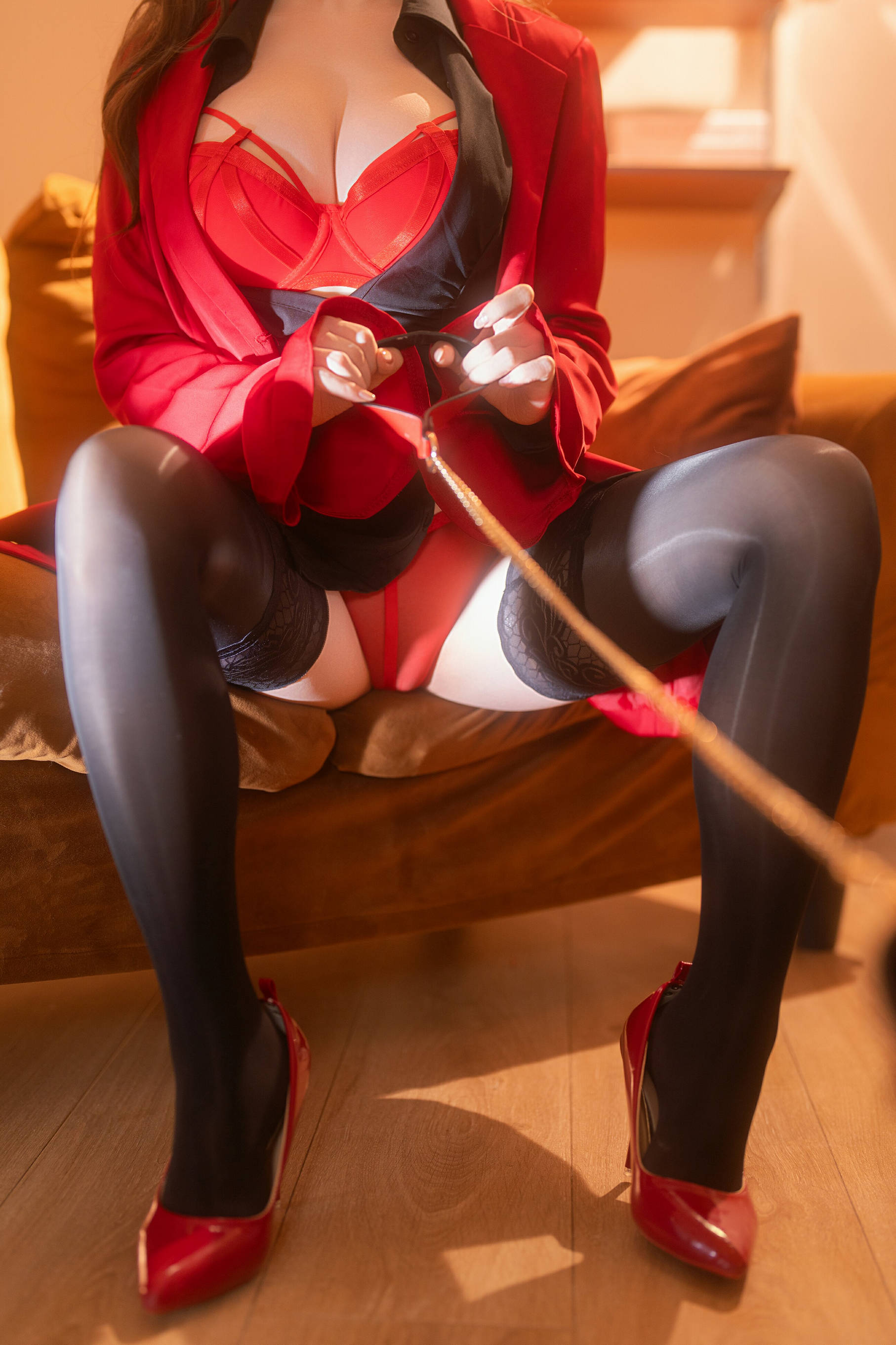 图片[3]-[COSPLAY]rioko凉凉子 – 红与黑-看套图