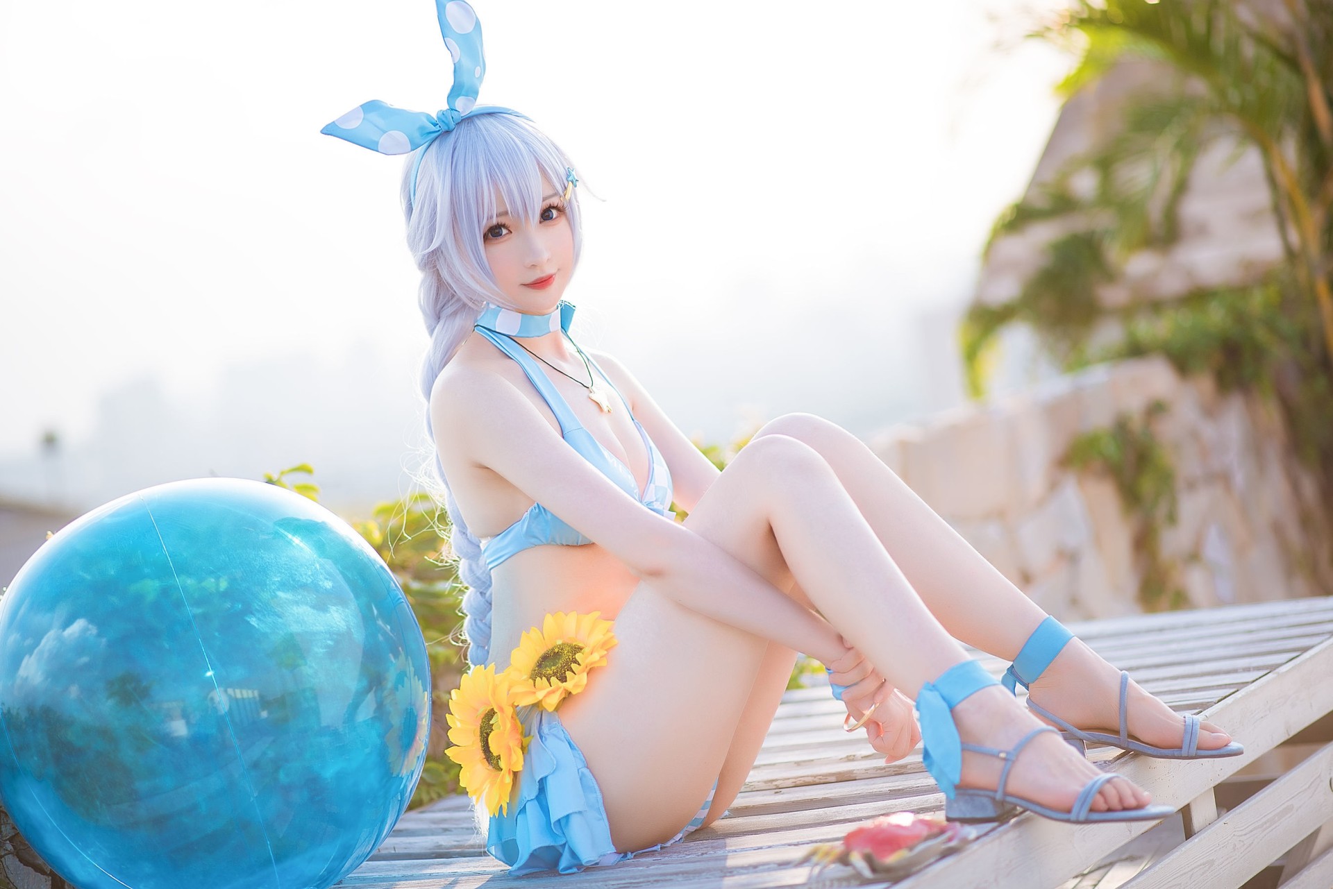 图片[5]-[COSPLAY] 南宫 – 琪亚娜泳装-看套图